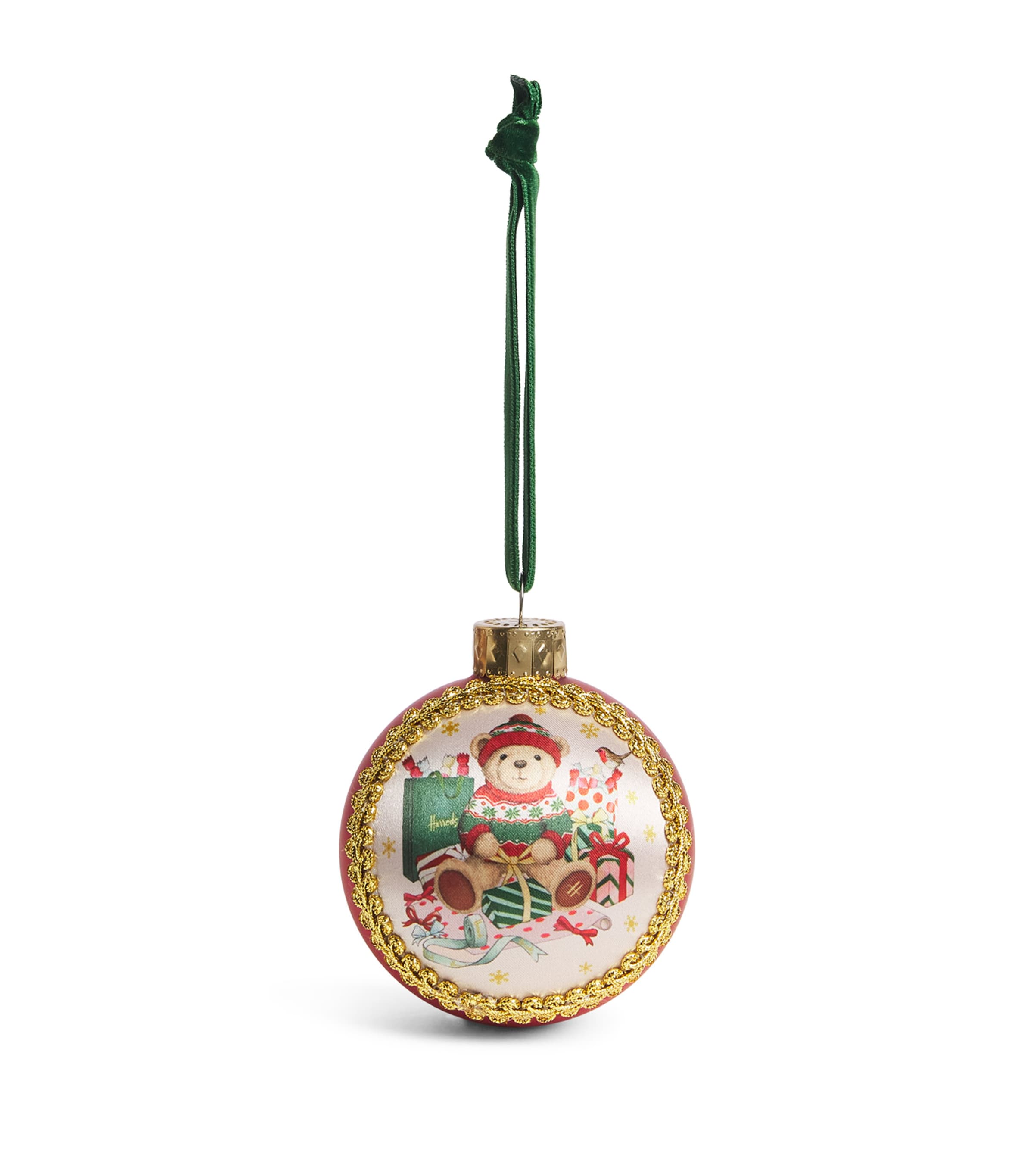 Harrods Harrods Bear Bauble Red