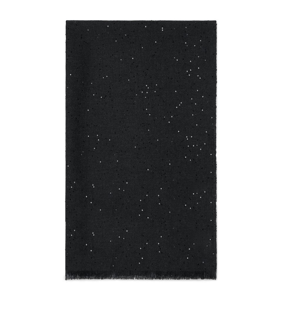 Cashmere-Silk Sequin Scarf