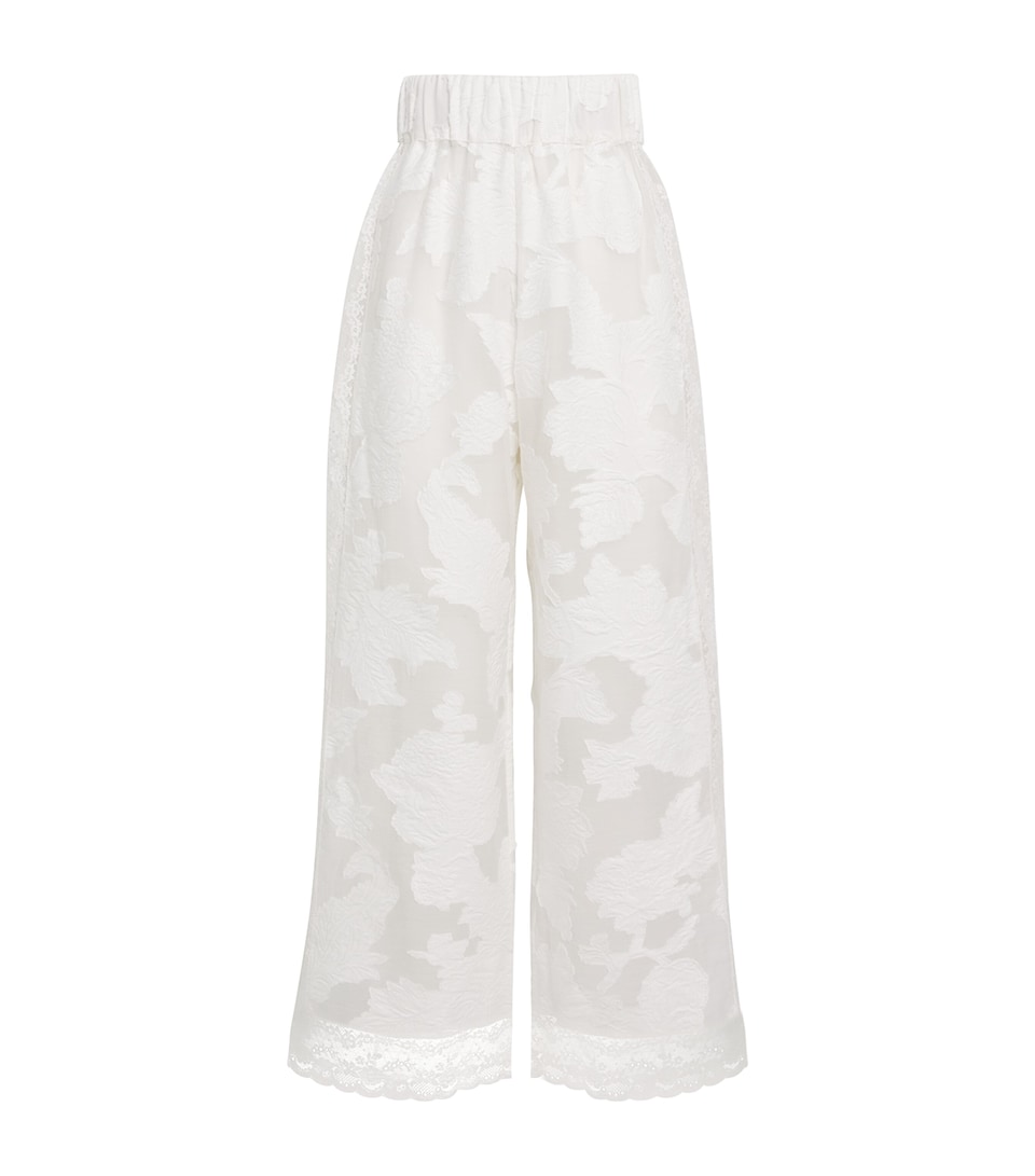 Lace-Trim Clarissa Trousers