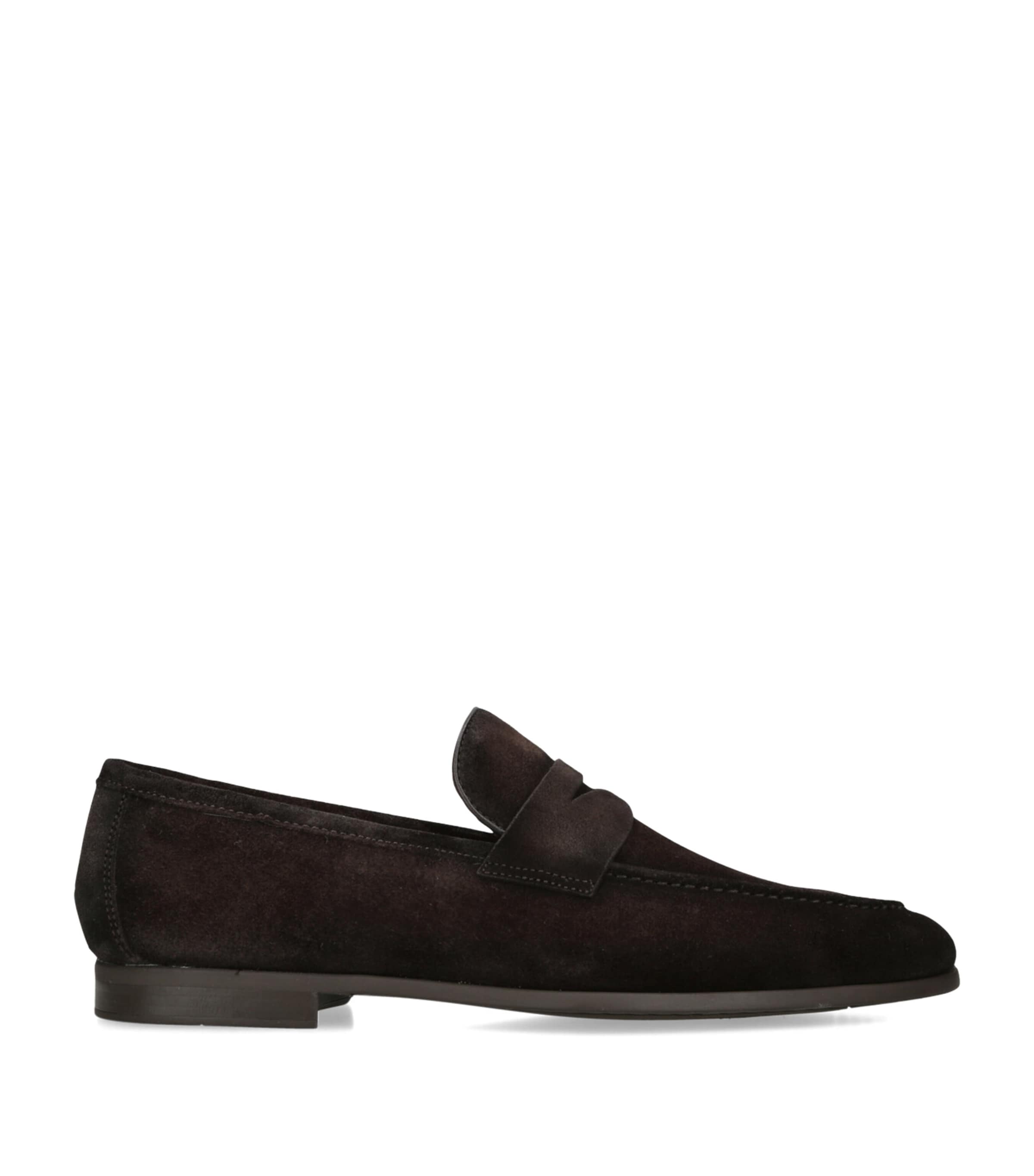 Magnanni Suede Diezma Loafers Mid Brown