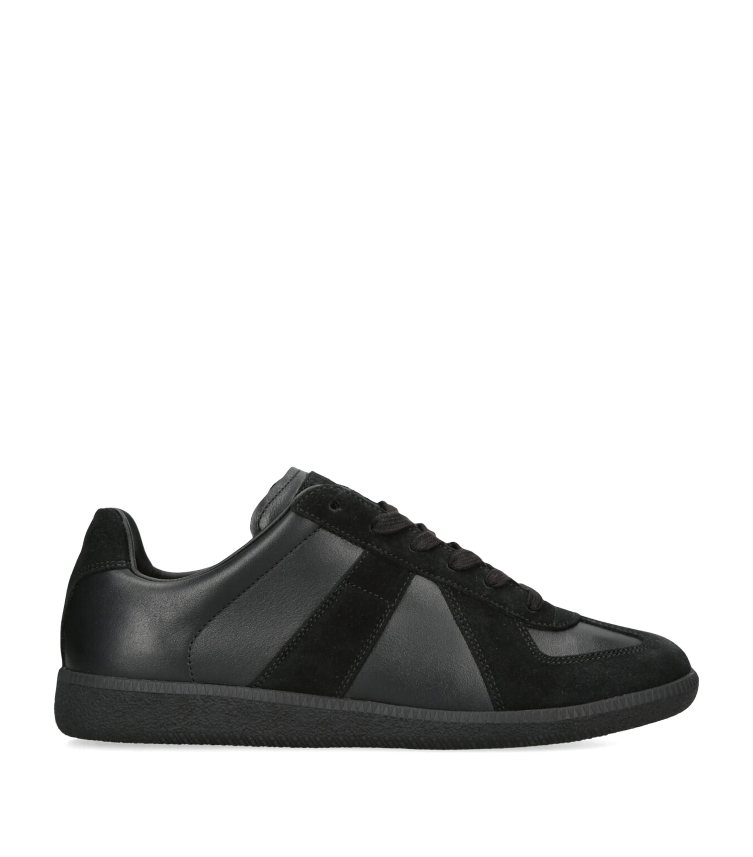Maison Margiela スニーカー 本革レザー 白 黒 Paint Replica Maison Margiela White & Black Paint Replica Sneakers Maison