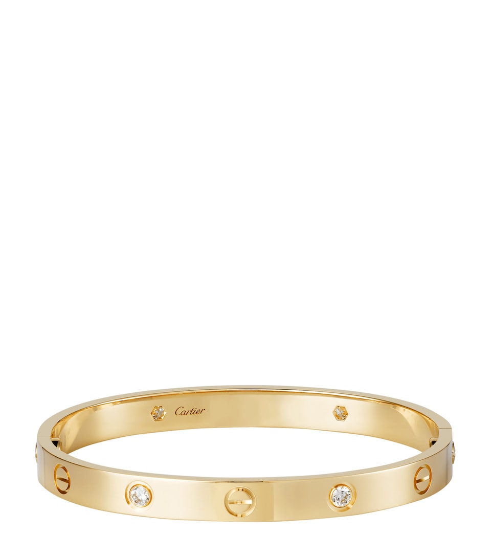 LOVE Classic Yellow Gold 4-Diamond Bracelet