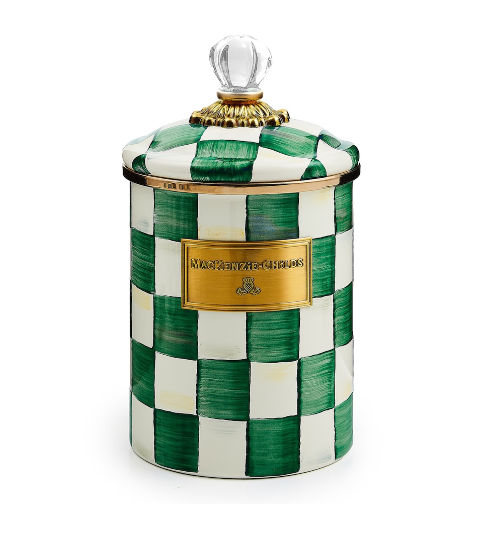 Emerald Check Medium Cannister (22cm)