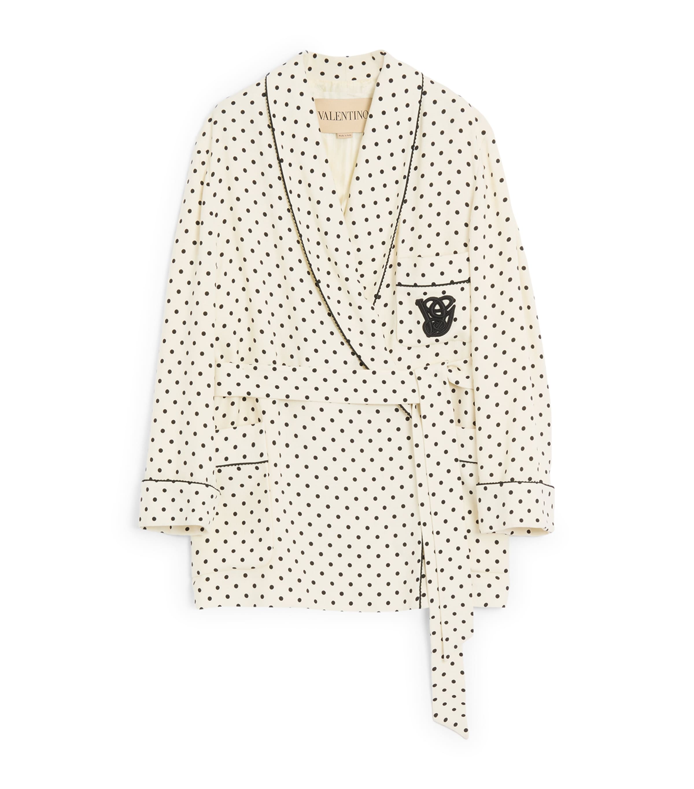 Embroidered Polka Dot Jacket