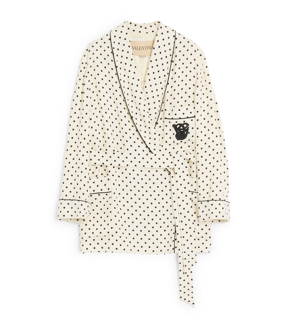 Embroidered Polka Dot Jacket