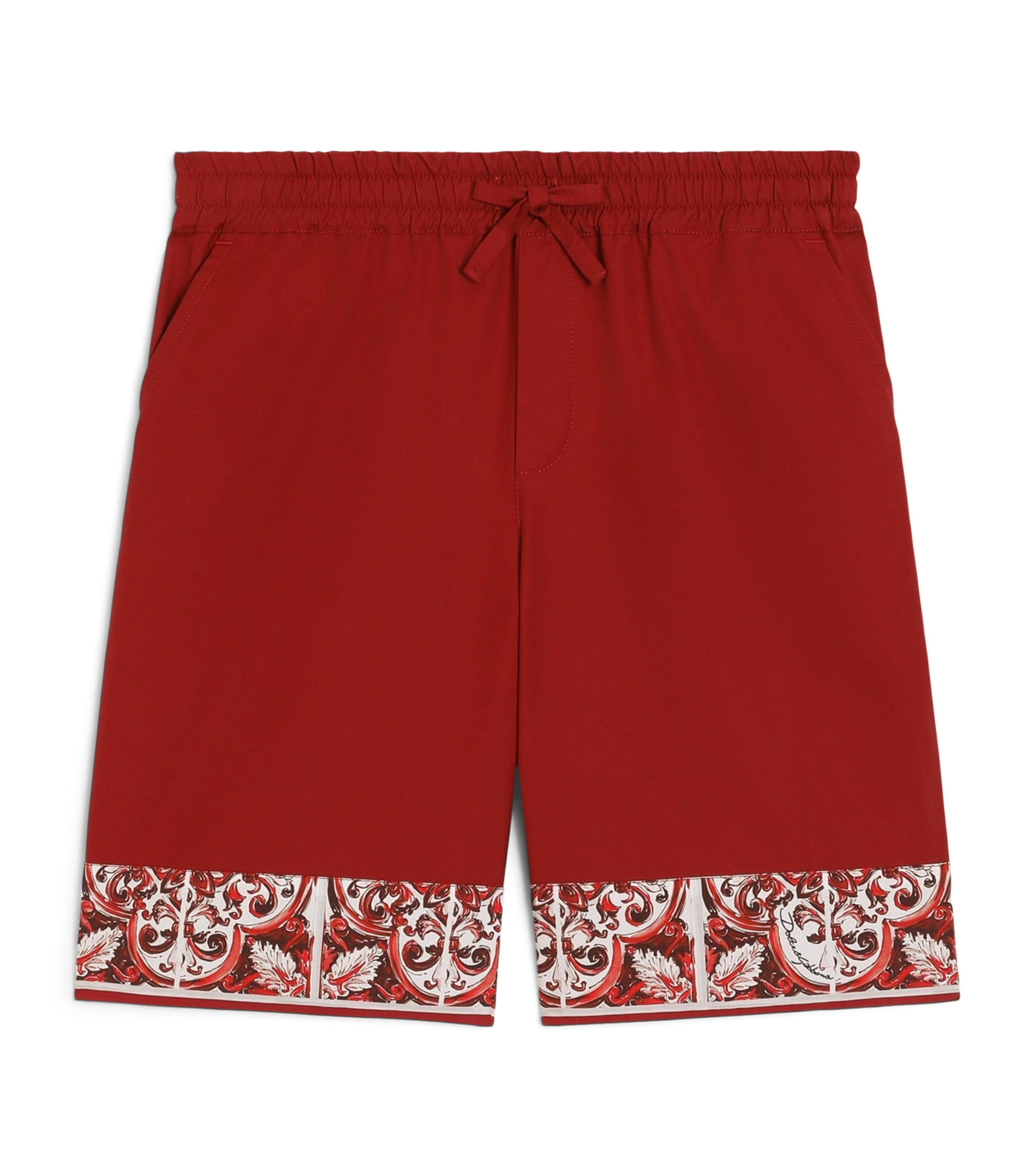 Dolce&Gabbana Kids Majolica Print Bermuda Shorts (8-14 Years) Combined Colou