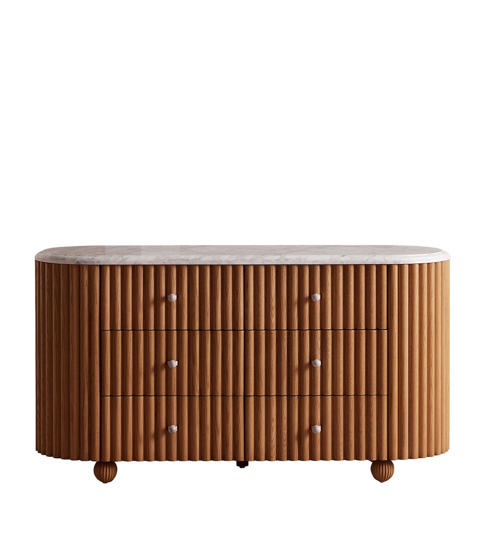 Soho Home Carlisle Six-Drawer Dresser Natural