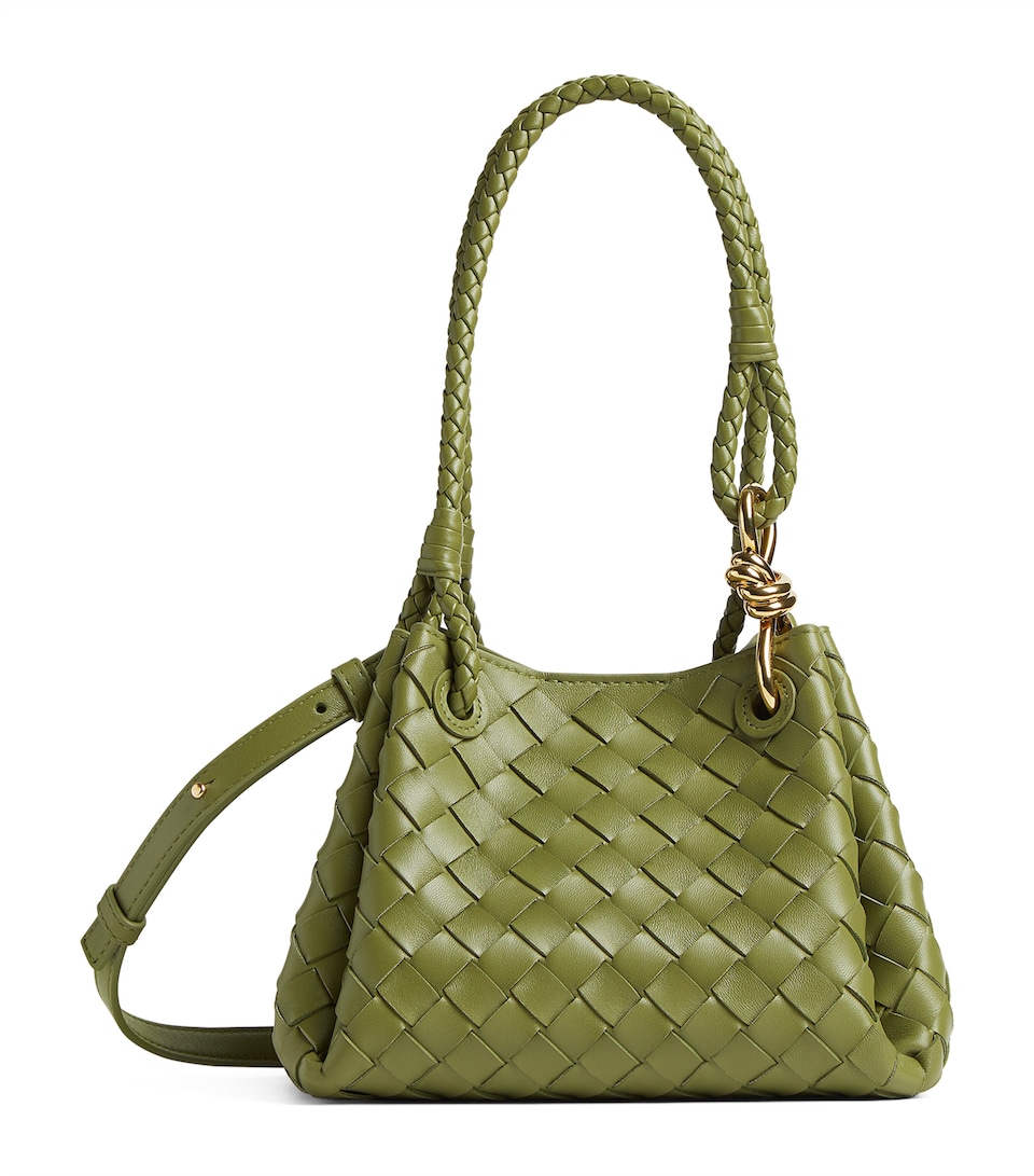 Small Leather Parachute Shoulder Bag