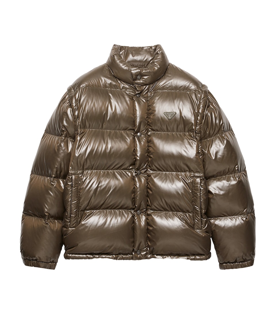 Re-Nylon Logo Puffer Jacket