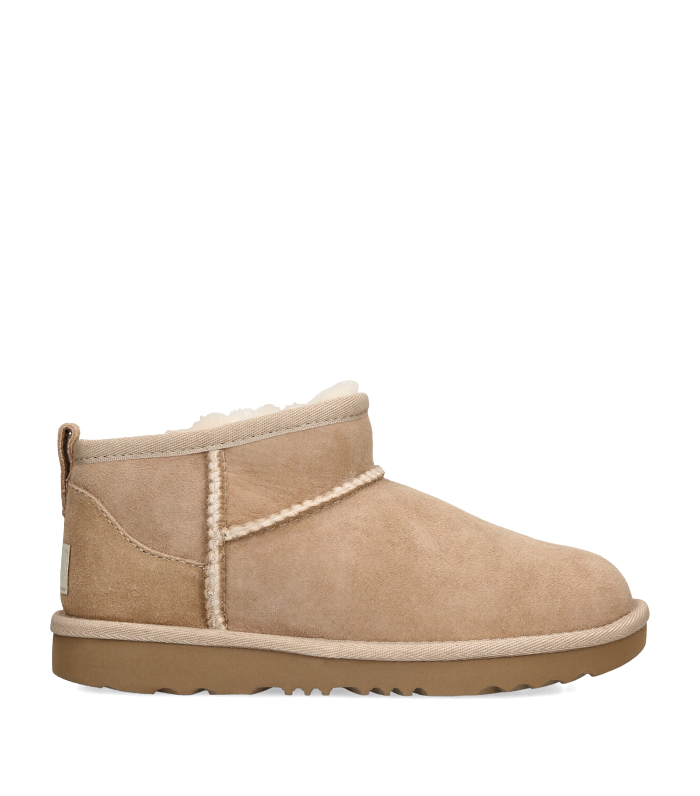 UGG Kids Suede Classic Ultra Mini Boots Beige