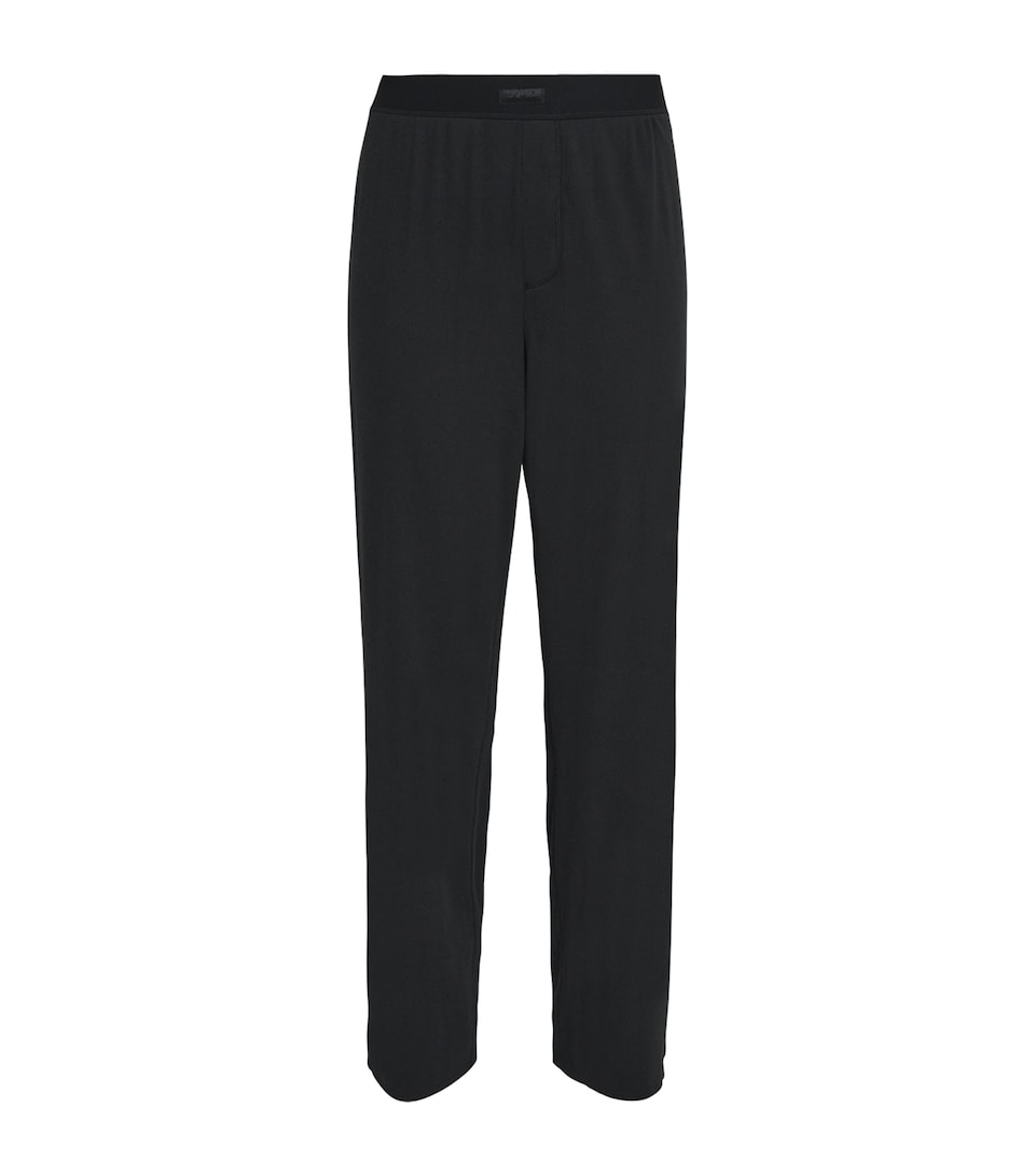 Stretch-Cotton Ribbed Trousers
