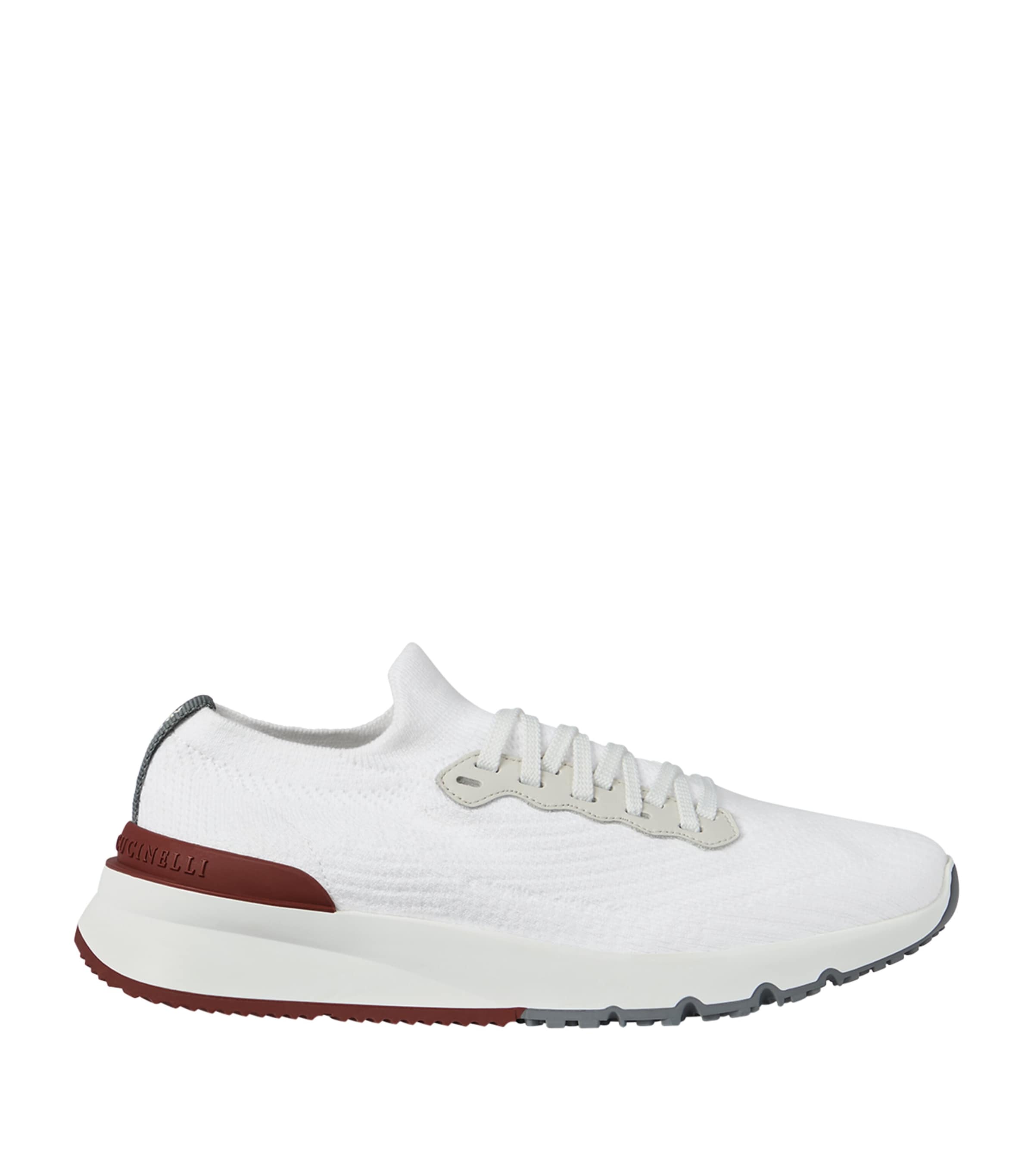 Brunello Cucinelli Cotton Knitted Sneakers