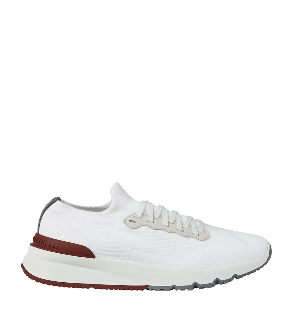 Brunello Cucinelli Cotton Knitted Sneakers