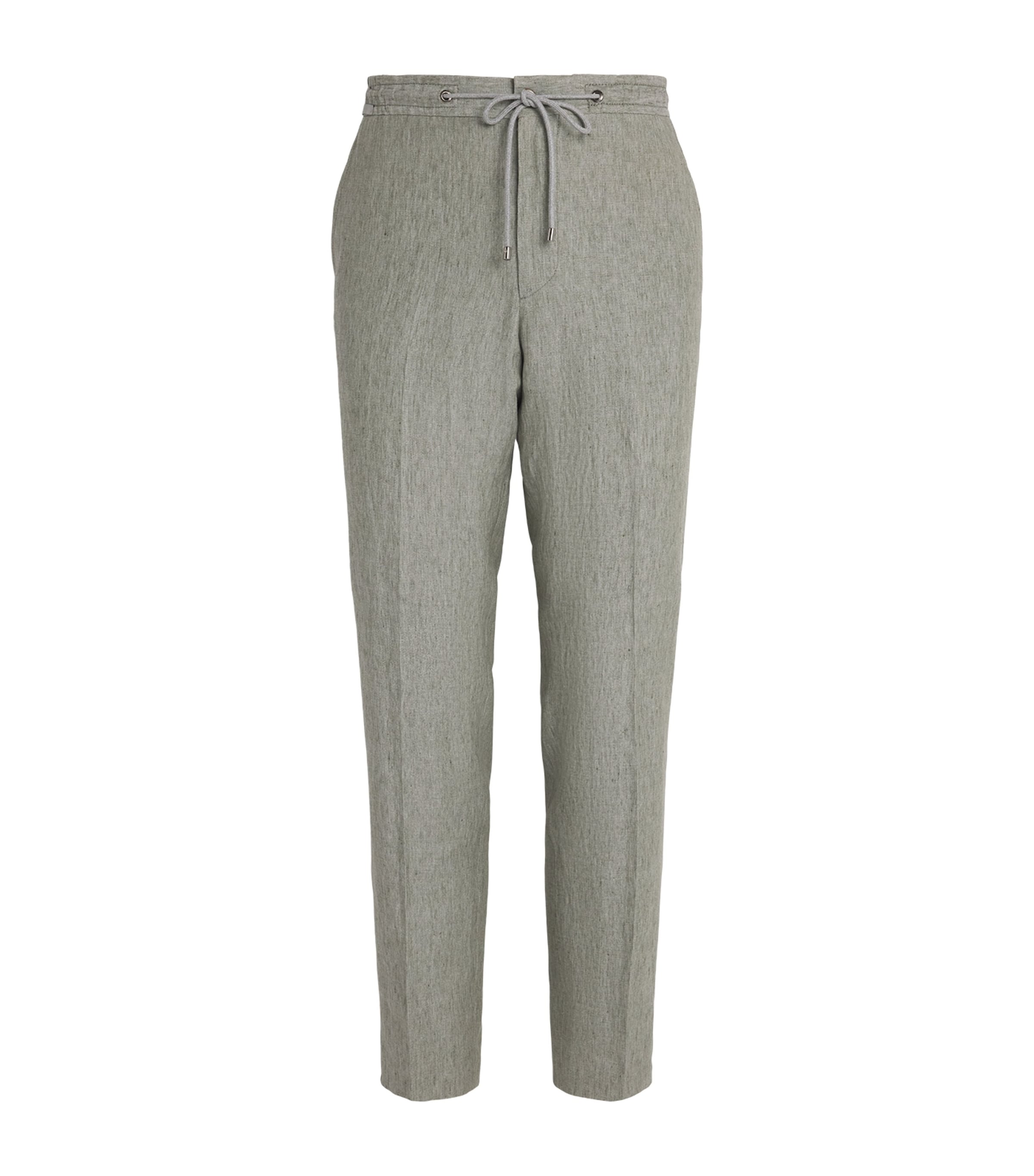 Linen Drawstring Trousers