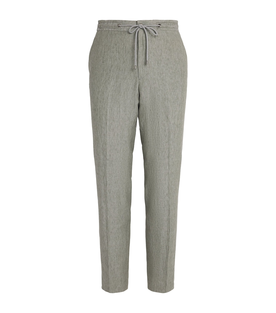 Linen Drawstring Trousers