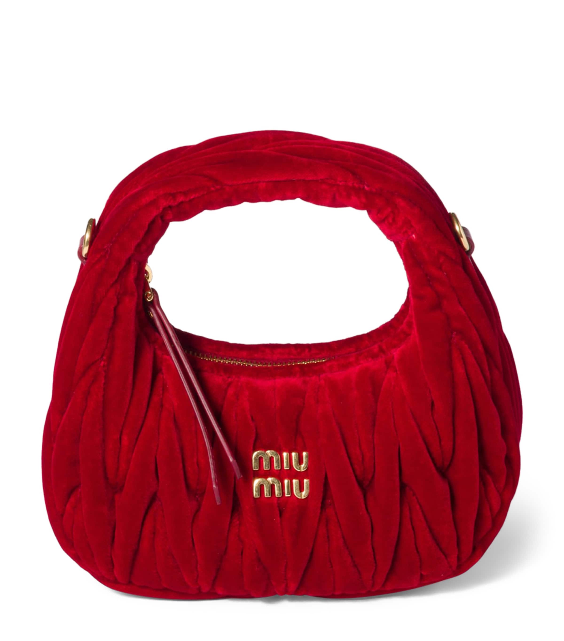 Mini Velvet Wander Top-Handle Bag