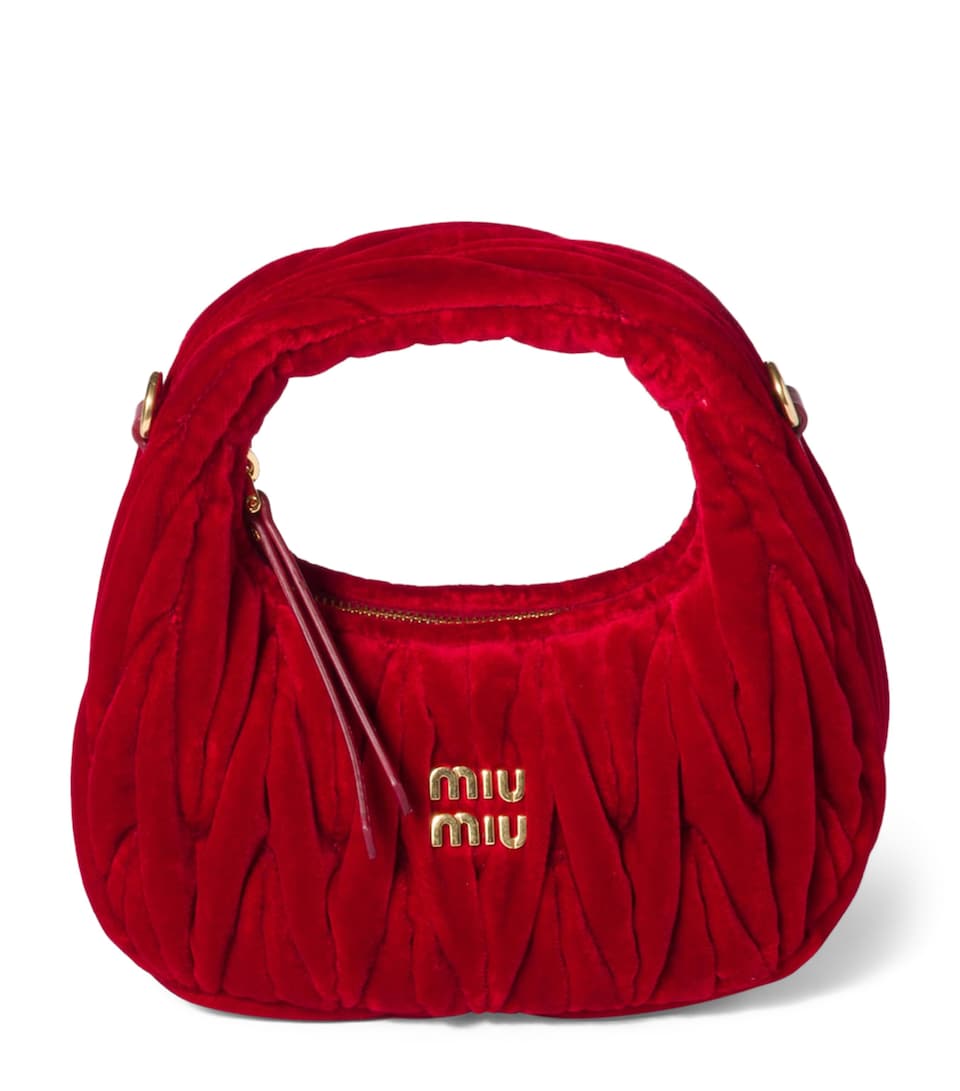Mini Velvet Wander Top-Handle Bag