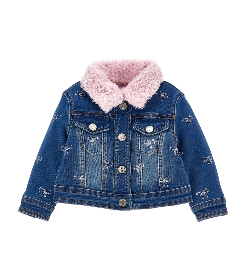 Fleece-Trim Denim Jacket (3-36 Months)