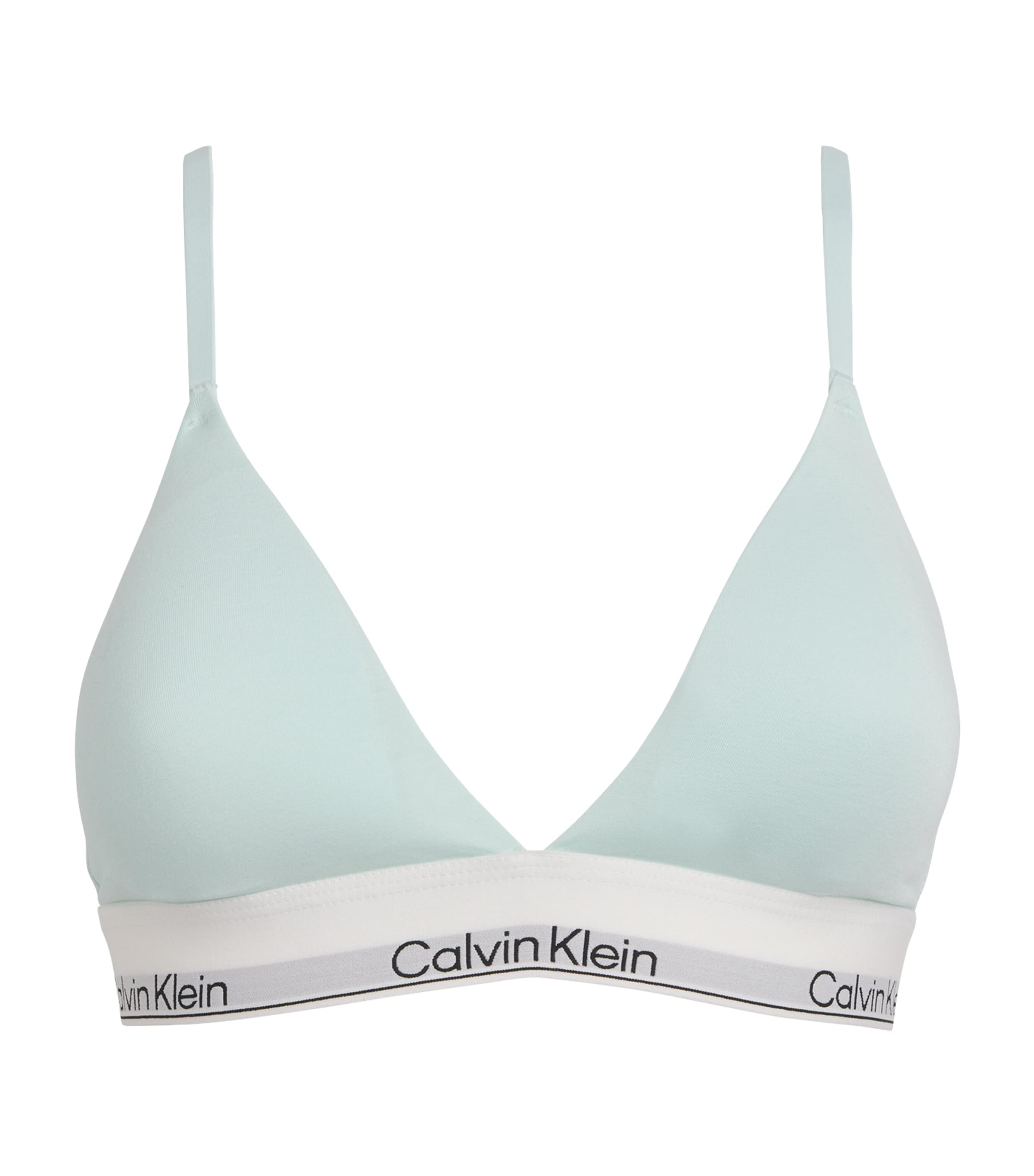 Calvin Klein Womens Cotton-Blend Icon Lined Bralette The Mint