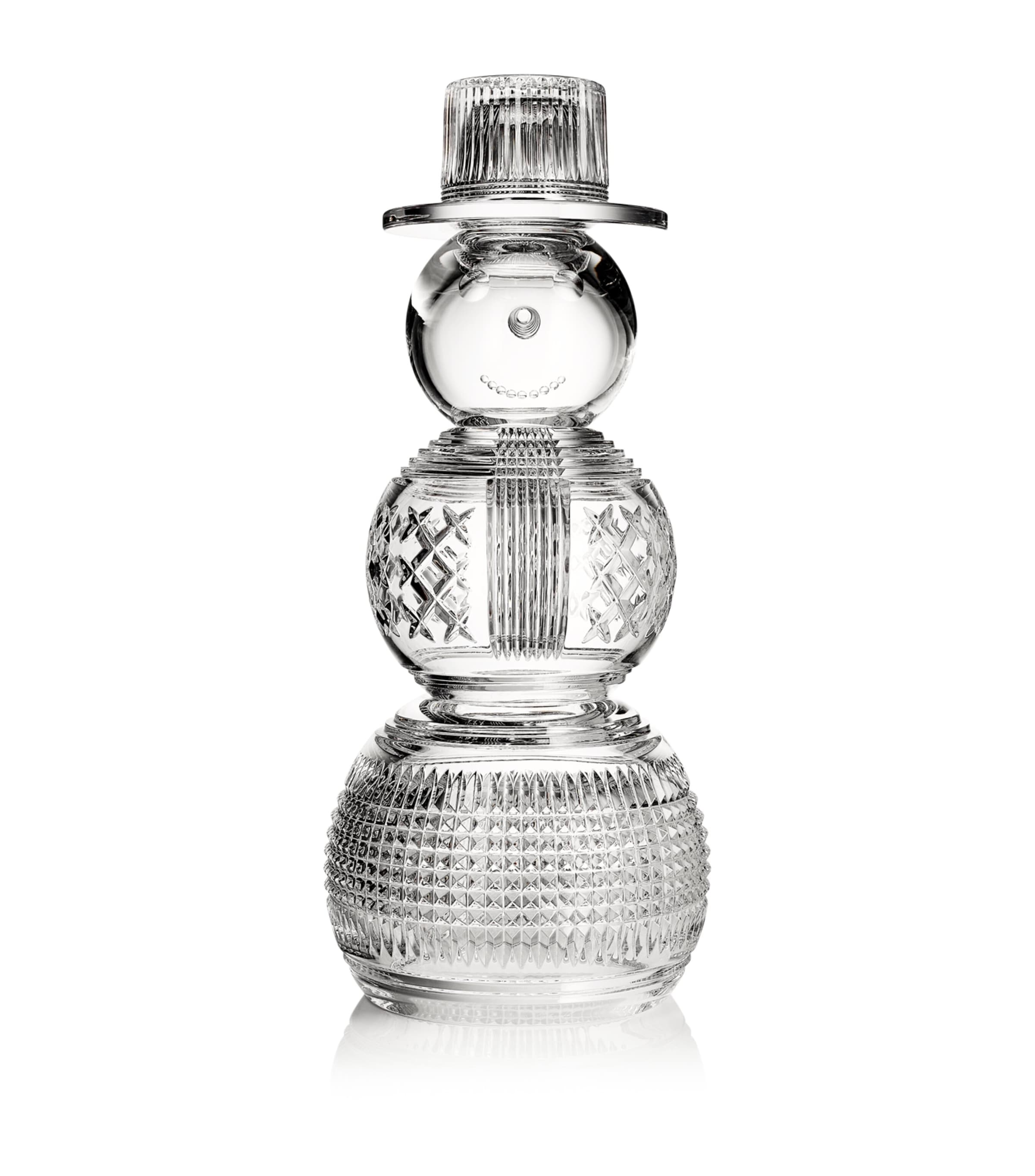 Waterford Crystal Snowman Ornament Clear