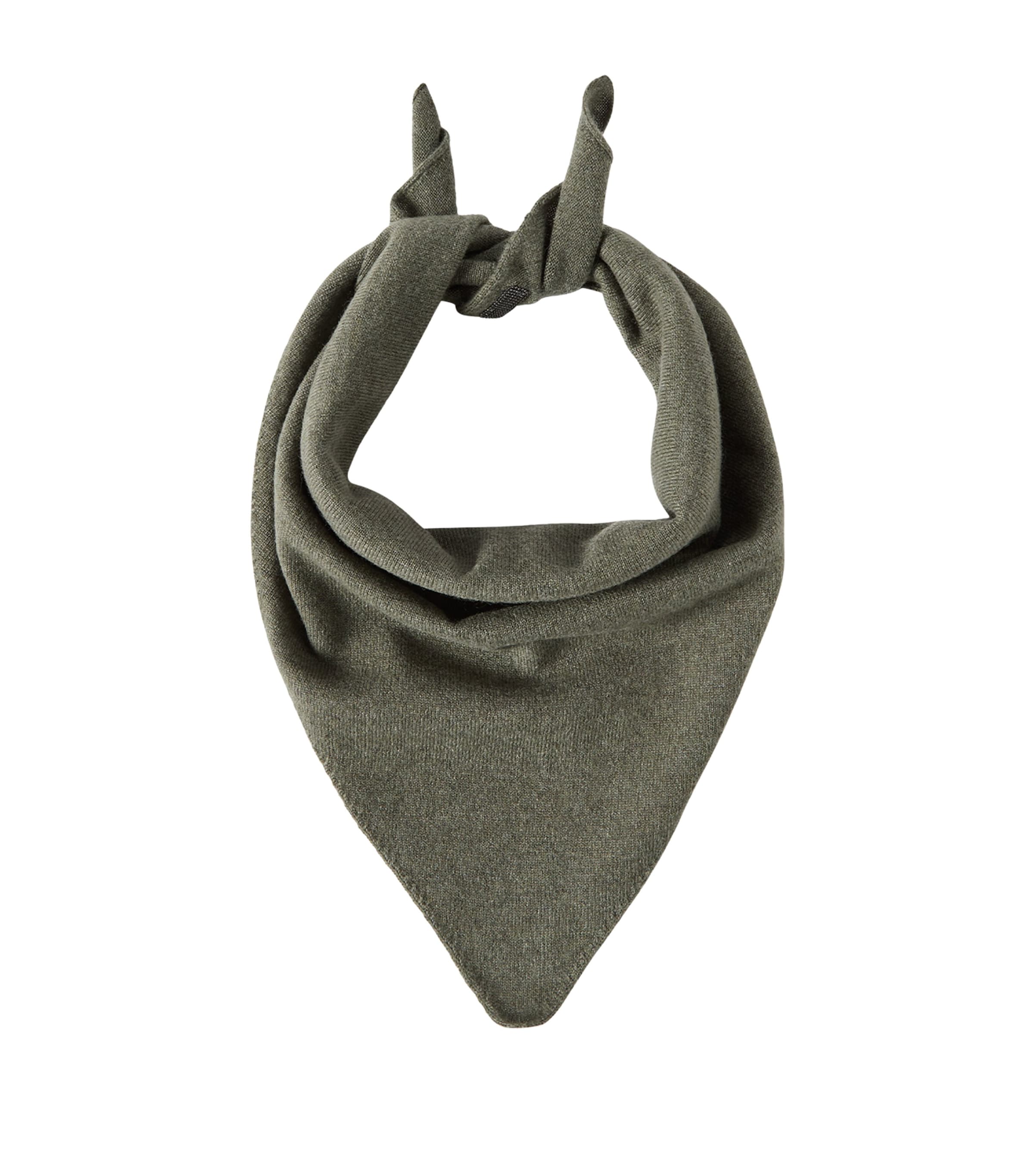 Brunello Cucinelli Womens Cashmere Scarf Dark Green