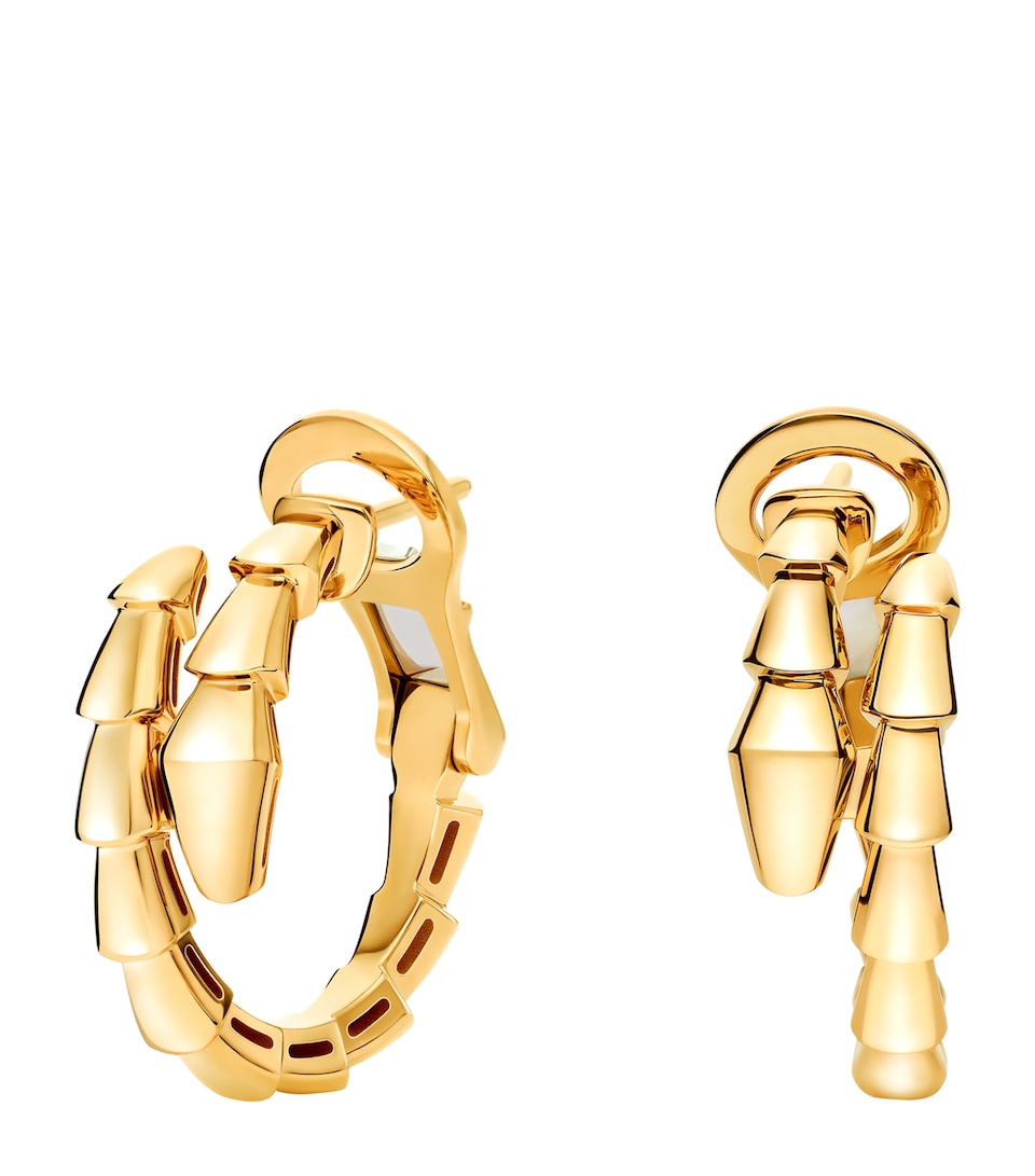 Bvlgari Yellow Gold Serpenti Viper Earrings Yellow Gold