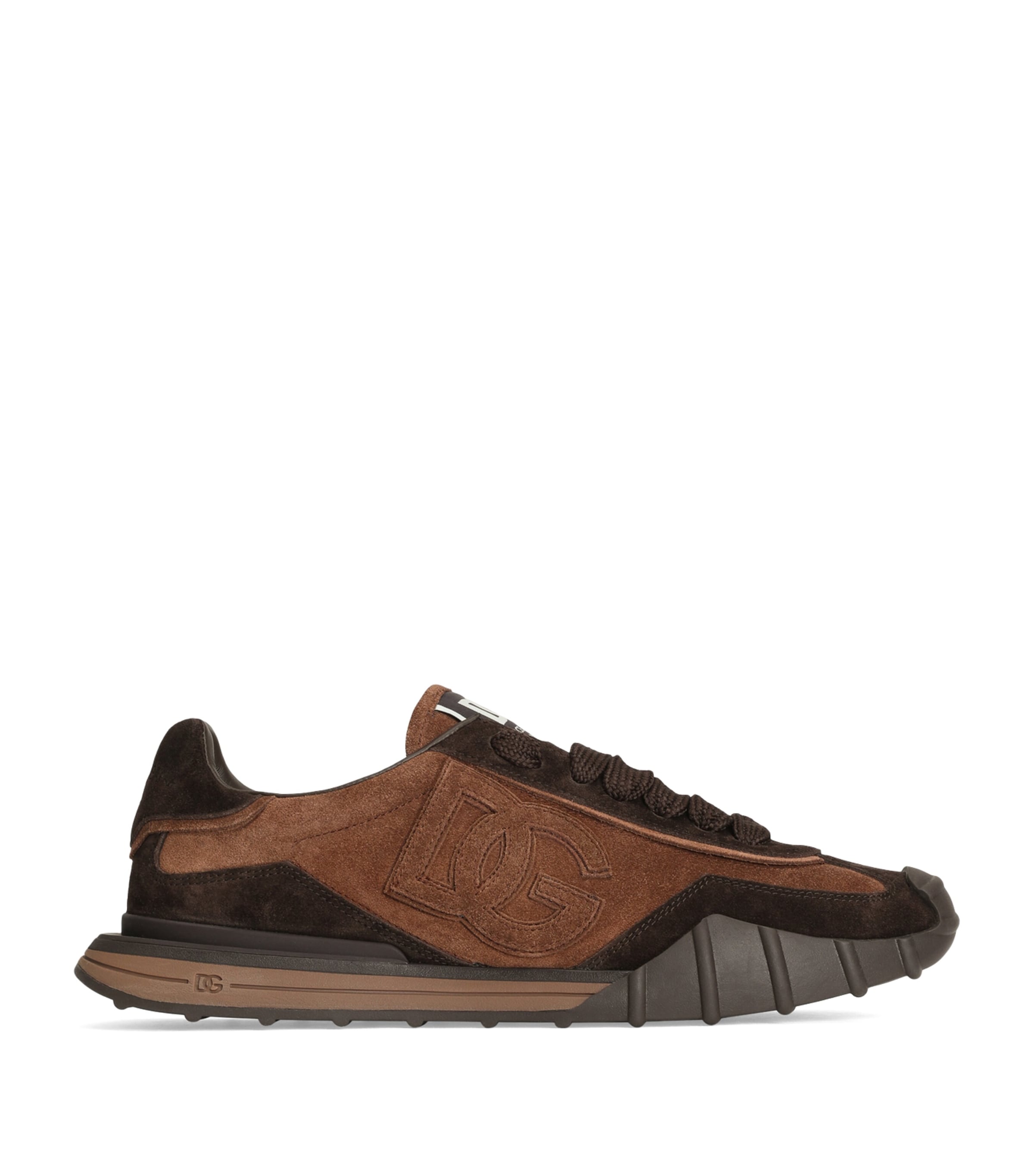 Dolce&Gabbana Suede Athletic Sneakers Maroon/brown