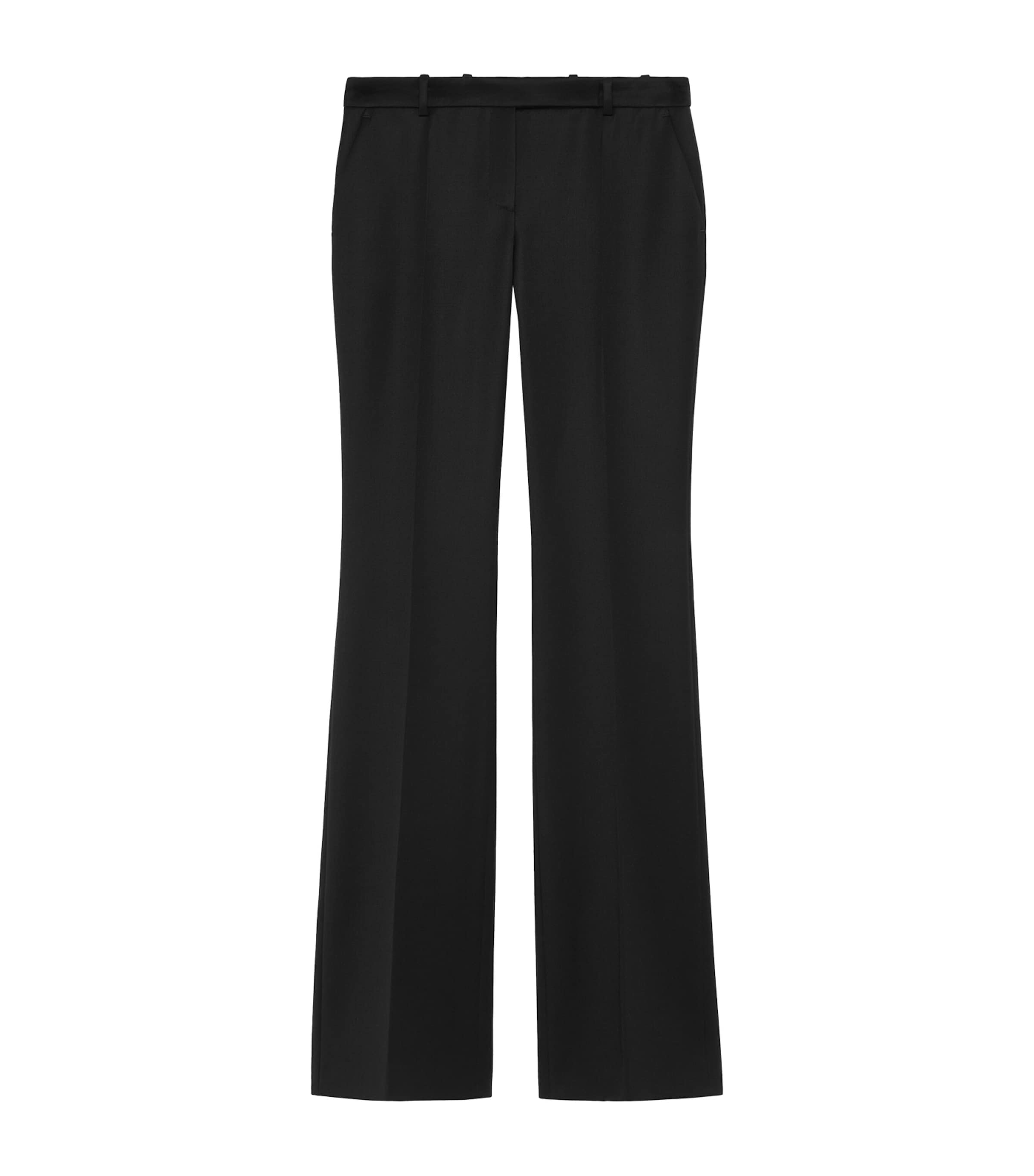 McQueen Womens Wool Bootcut Trousers