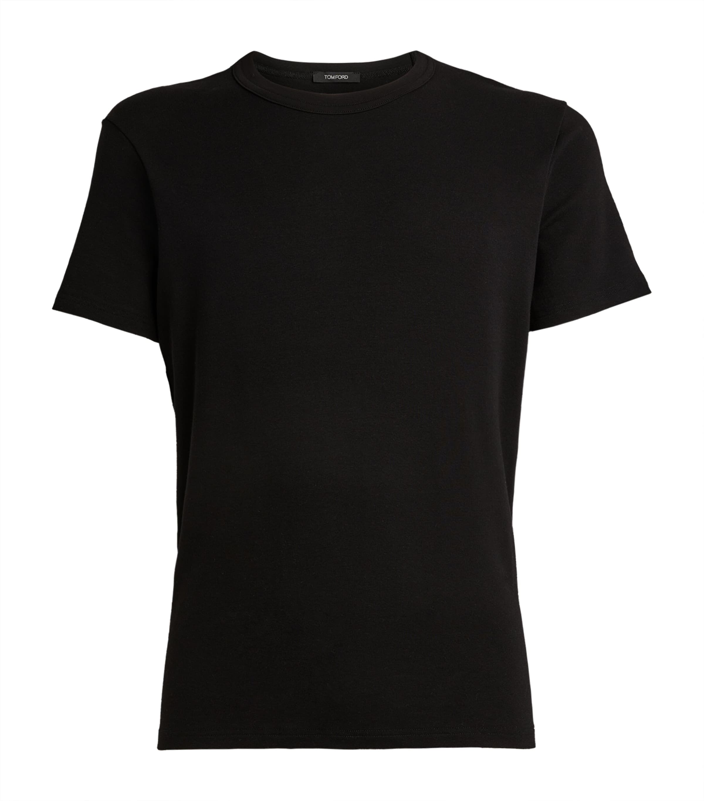 TOM FORD Mens Stretch-Cotton T-Shirt Black