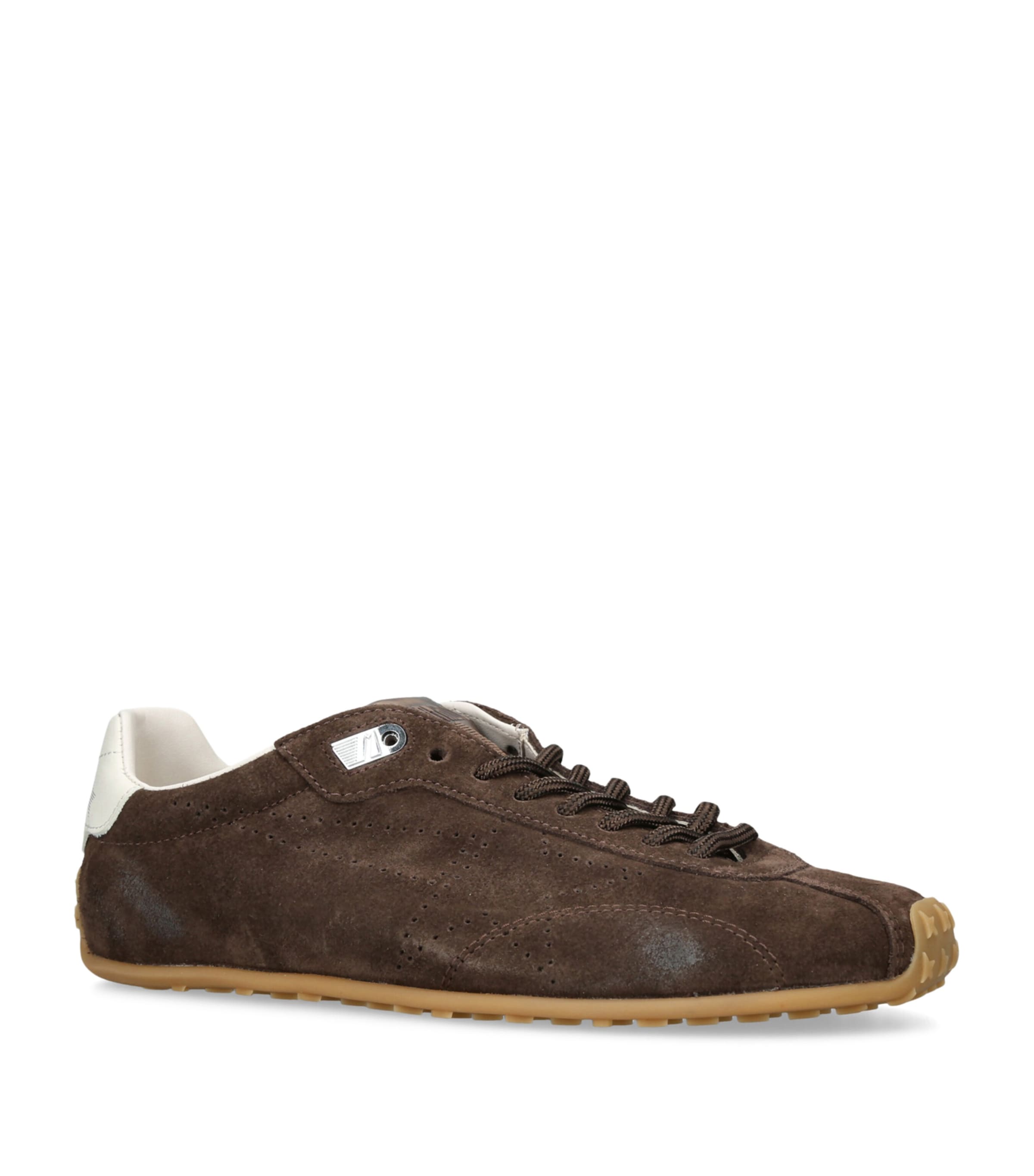 Golden Goose Suede Running Marathon Sneakers Brown