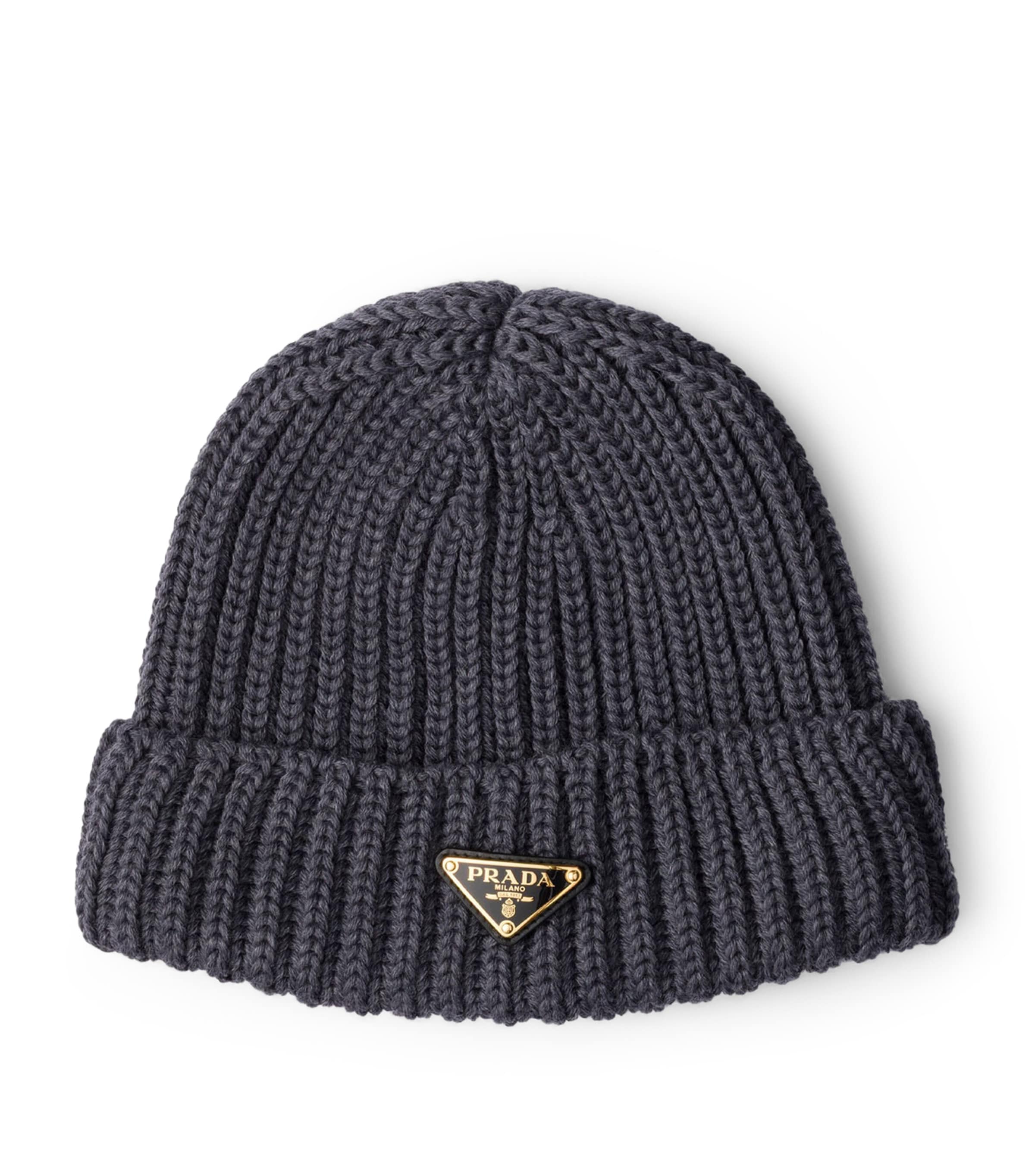 Prada Wool Logo Beanie