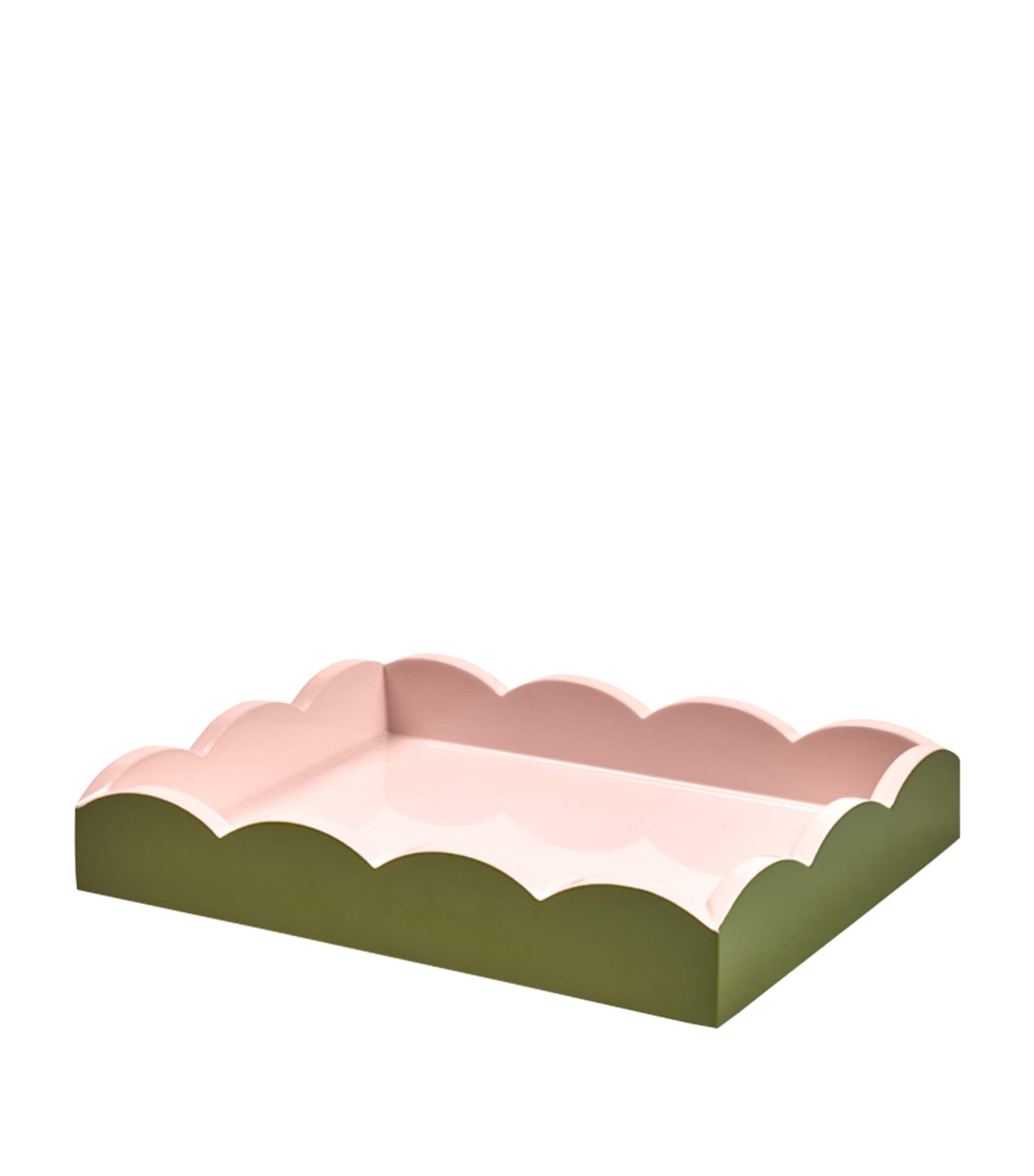 Addison Ross Lacquered Ottoman Tray (20cm x 28cm) Green