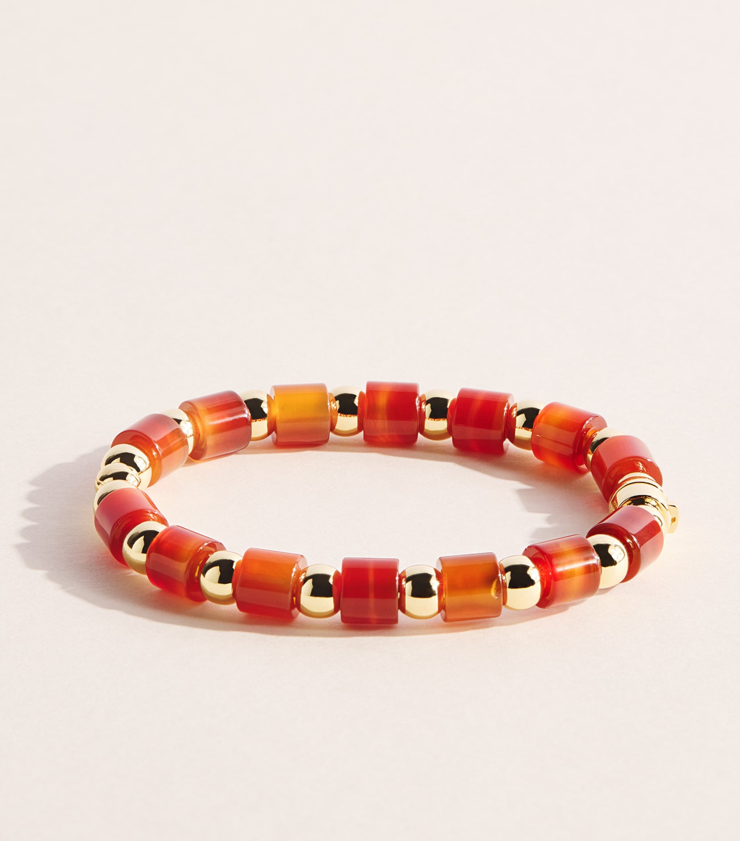 Eddie Borgo Gold-Plated Carnelian Marcy Bracelet Gold