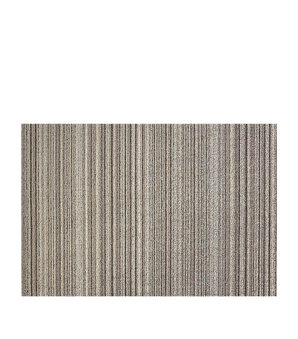 Chilewich Skinny Stripe Shag Utility Mat (61cm x 91cm) Birch