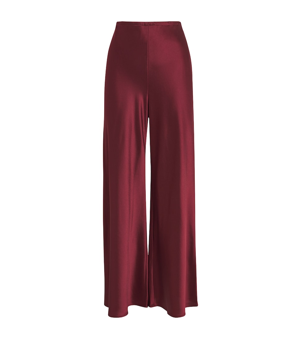 Satin Barb Bias Trousers
