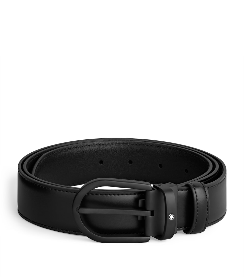 Leather Horseshoe Buckle Belt