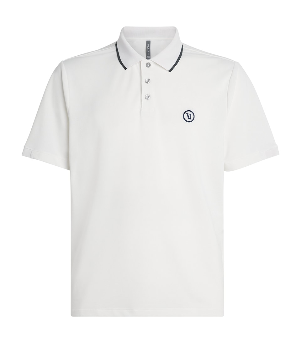 VUORI Mens Embroidered Gamepoint 2.0 Polo Shirt Wht White
