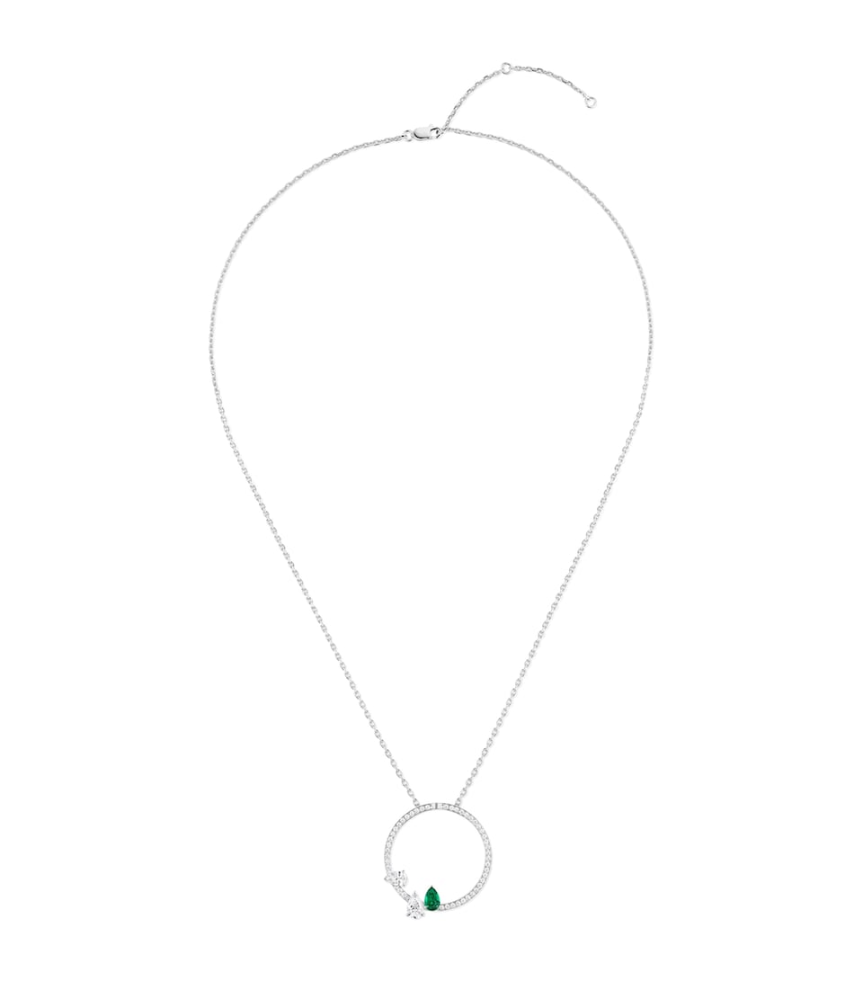 Repossi White Gold Serti sur Vide Pendant Necklace White Gold