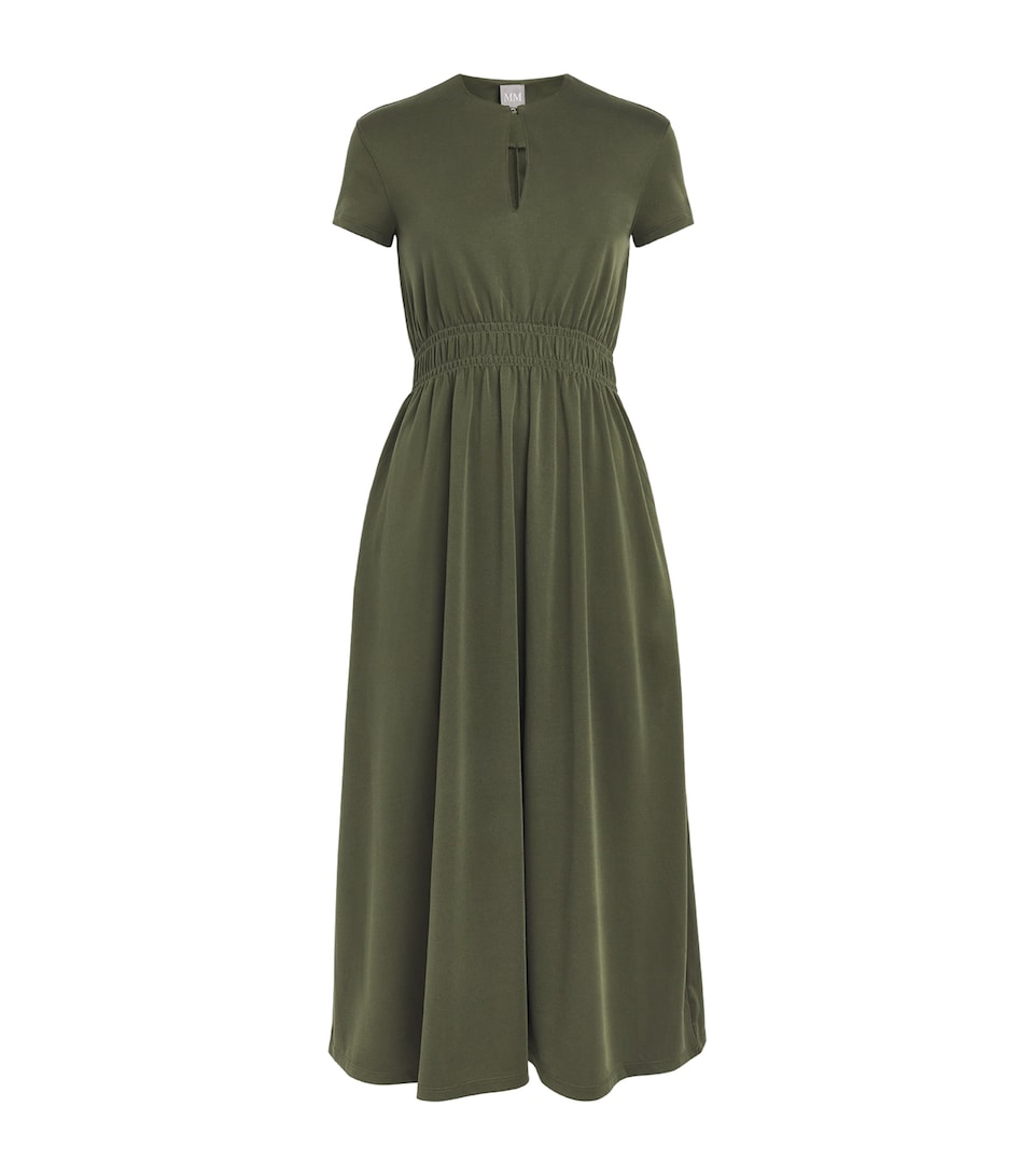 MM Womens Jersey Cannone Midi Dress Moss Green