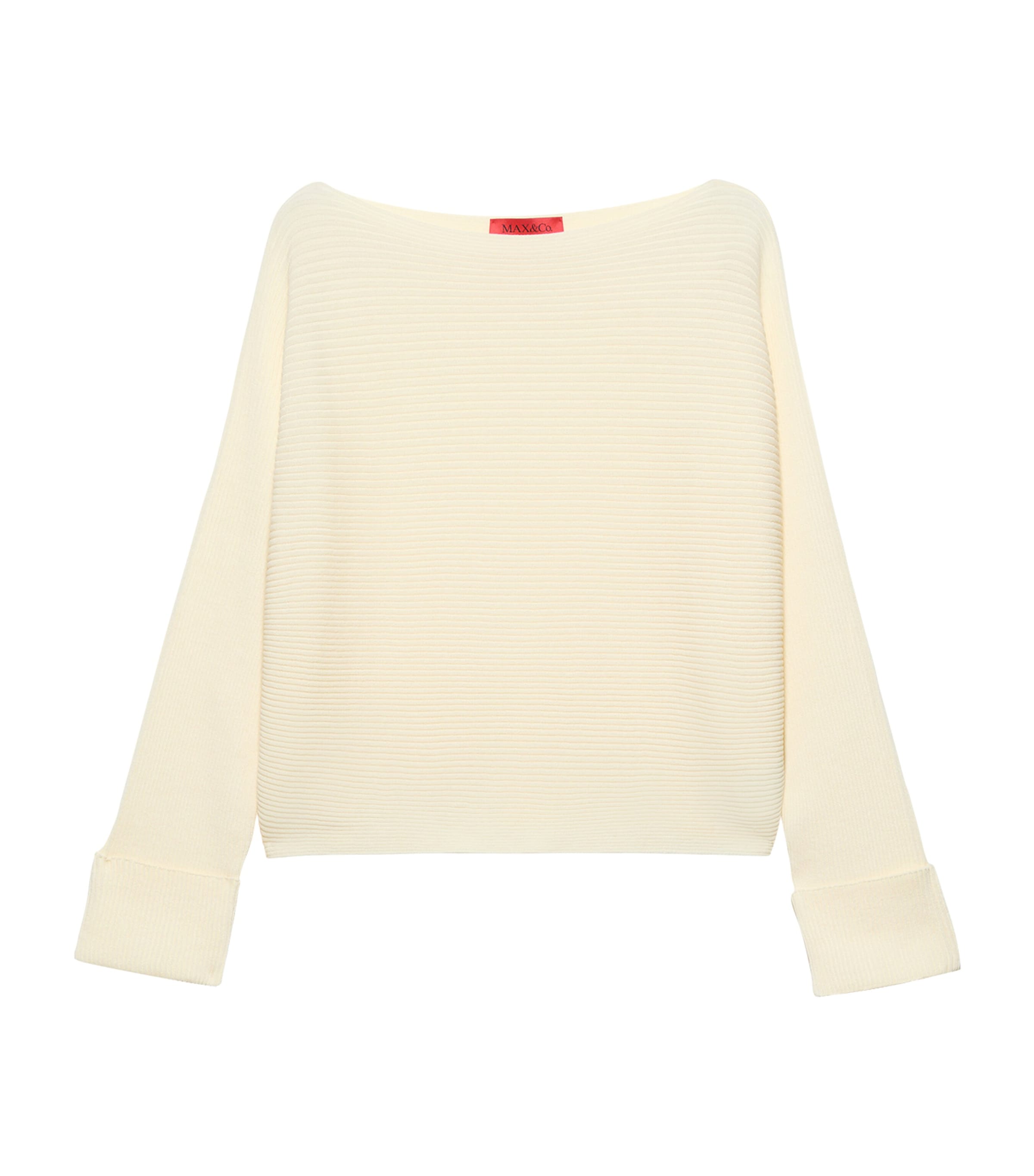 Cotton-Blend Boat-Neck Sweater
