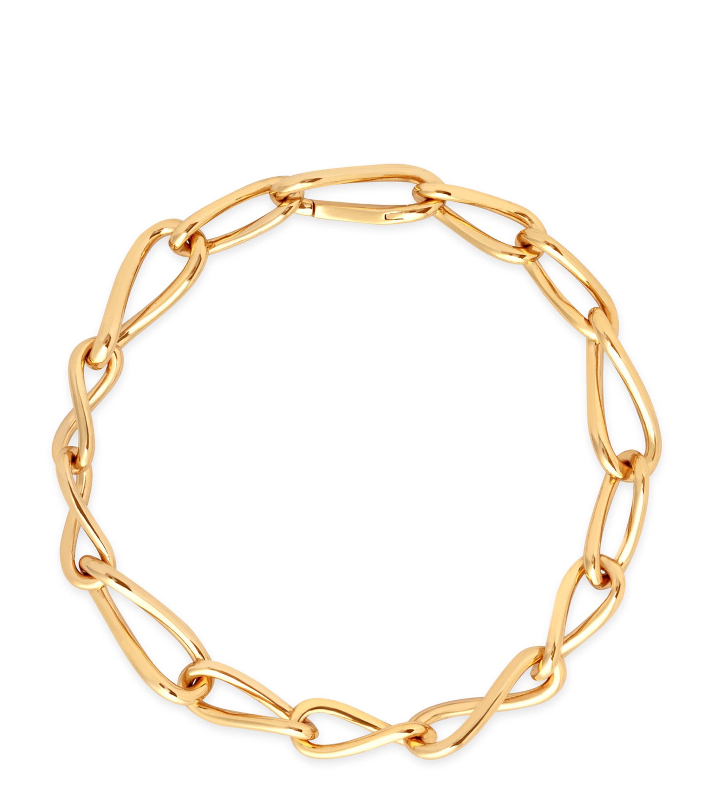 Gold-Plated Infinite Chain Bracelet