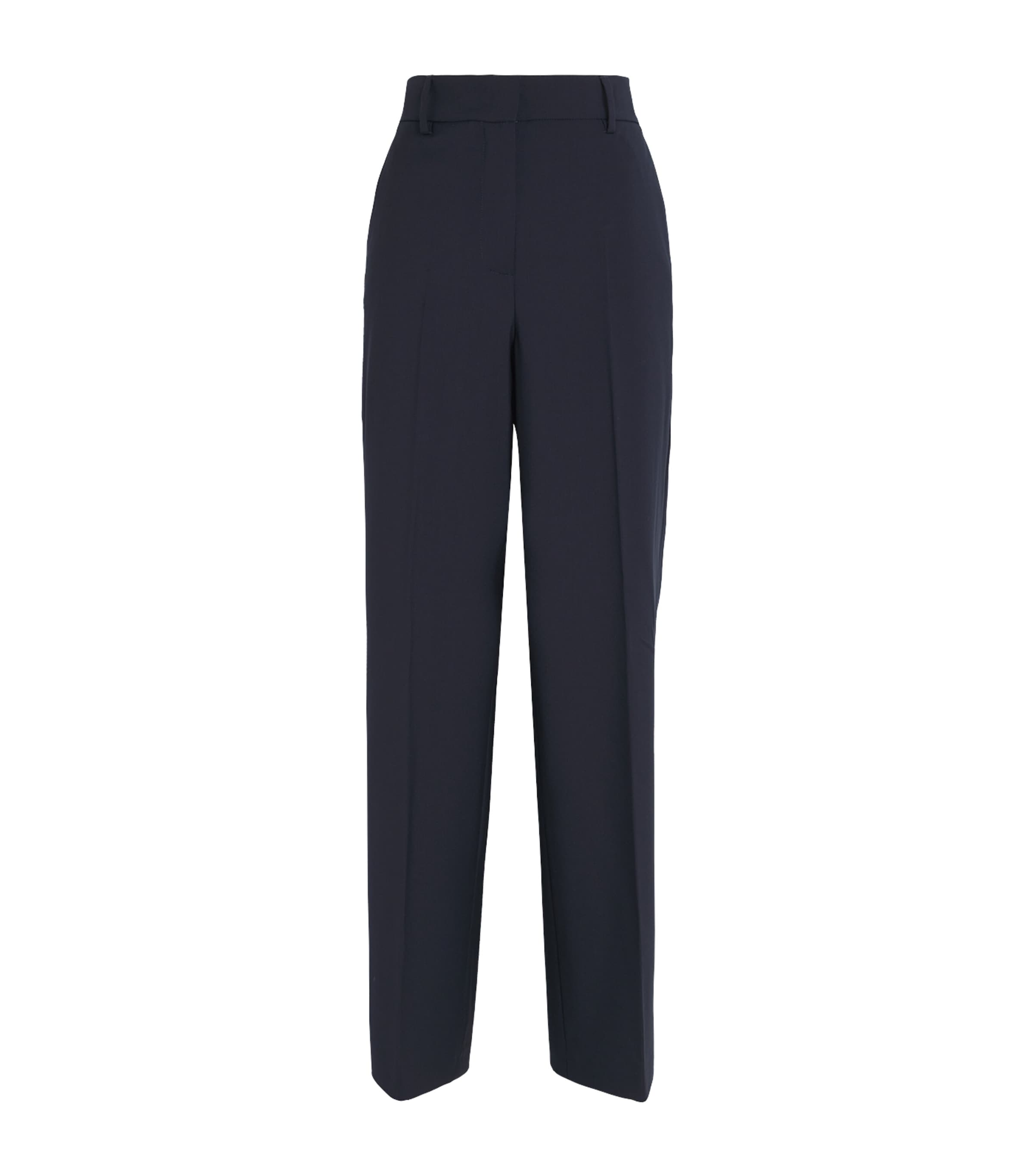 Virgin Wool Wide-Leg Trousers