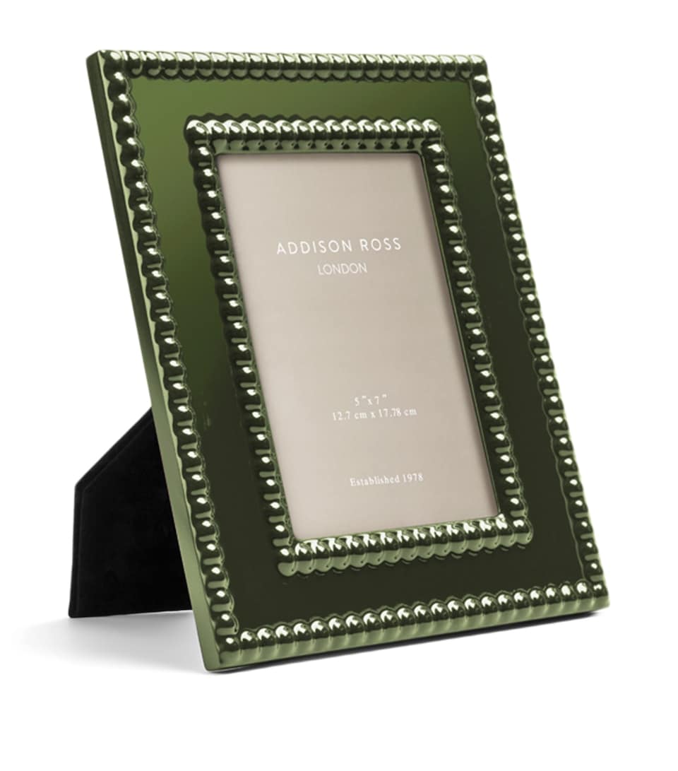 Addison Ross Lacquer Bobbin Picture Frame (5" x 7") Khaki