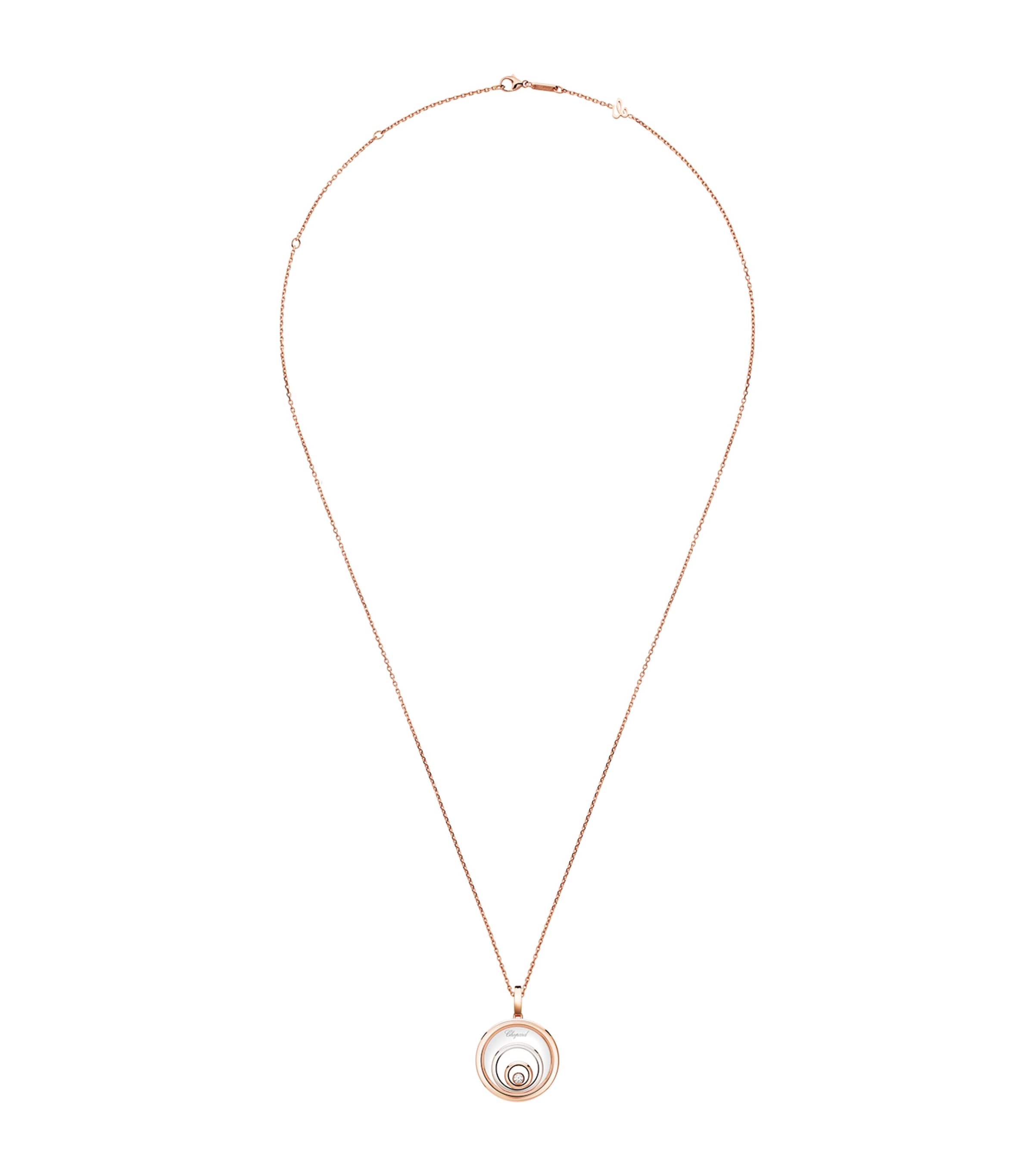 Rose Gold and Diamond Happy Spirit Necklace
