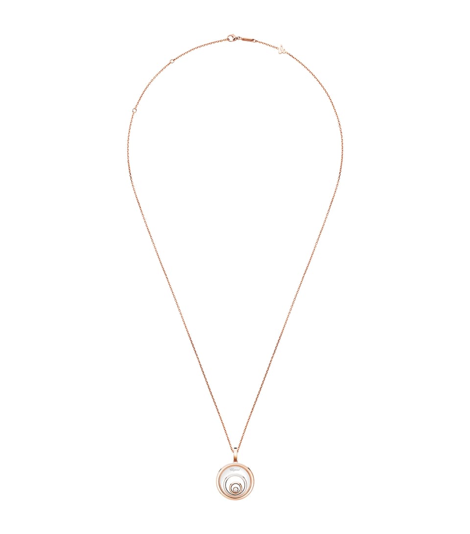 Rose Gold and Diamond Happy Spirit Necklace