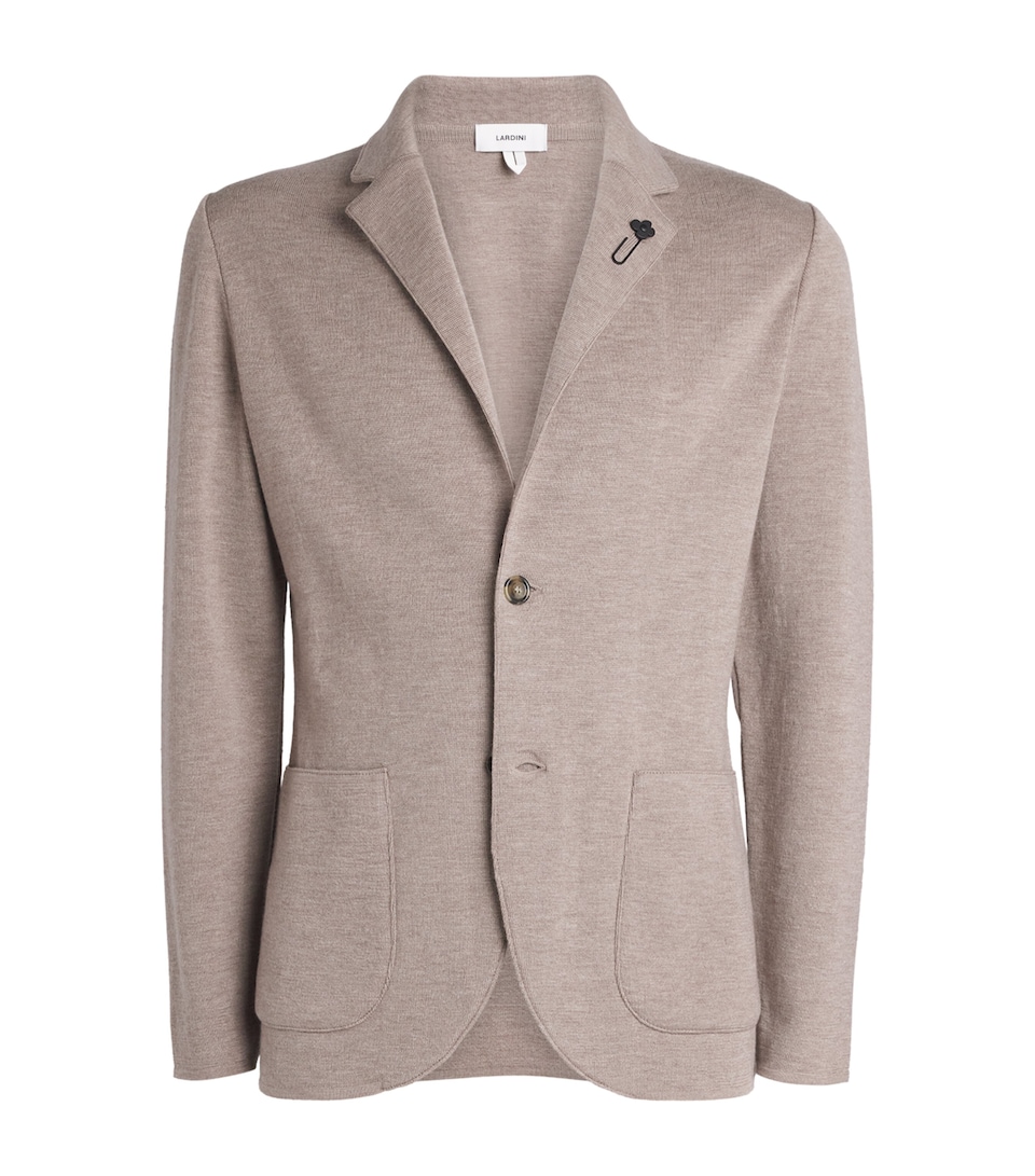 Virgin Wool Knitted Blazer