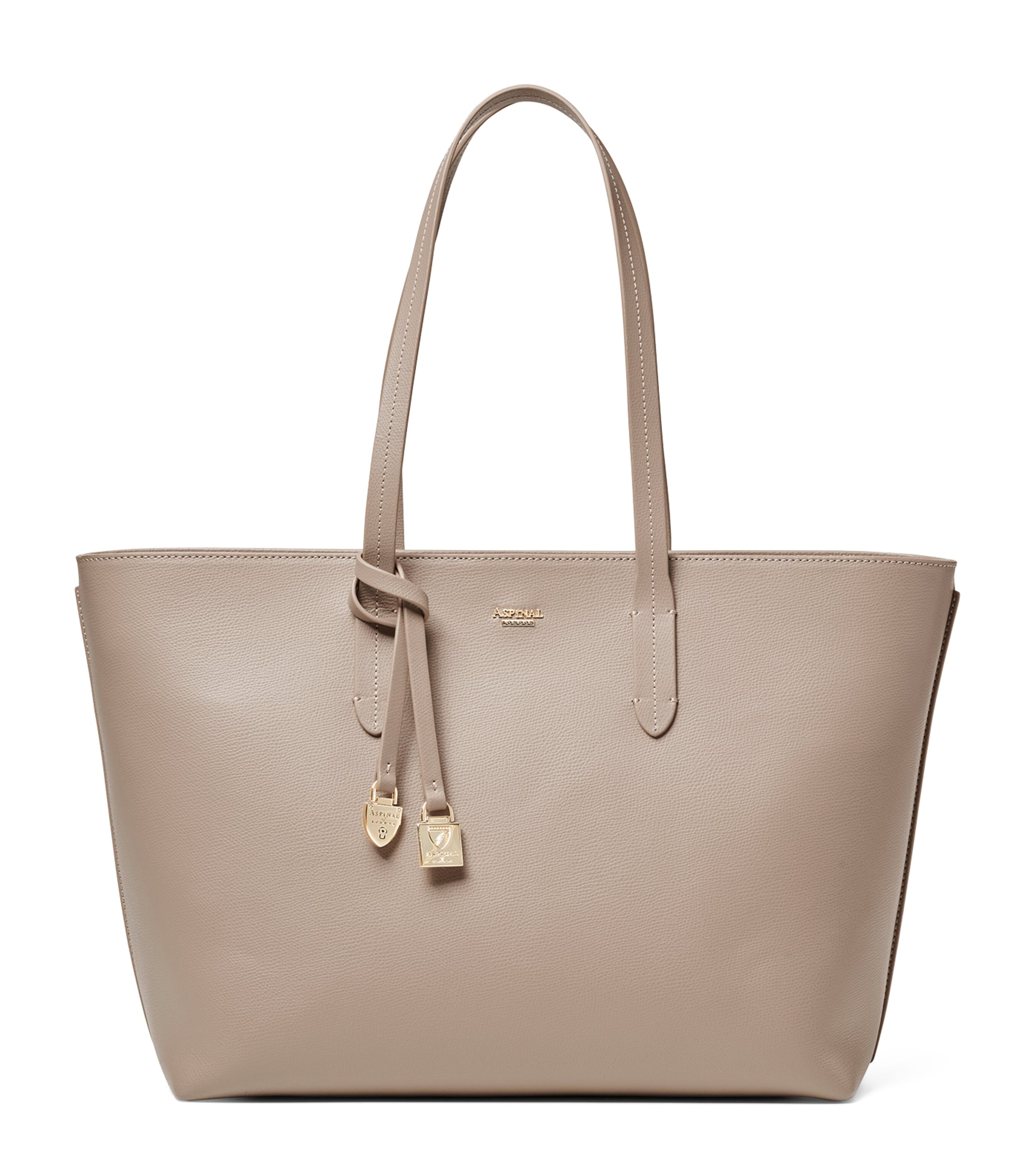 Leather East West Tote Bag