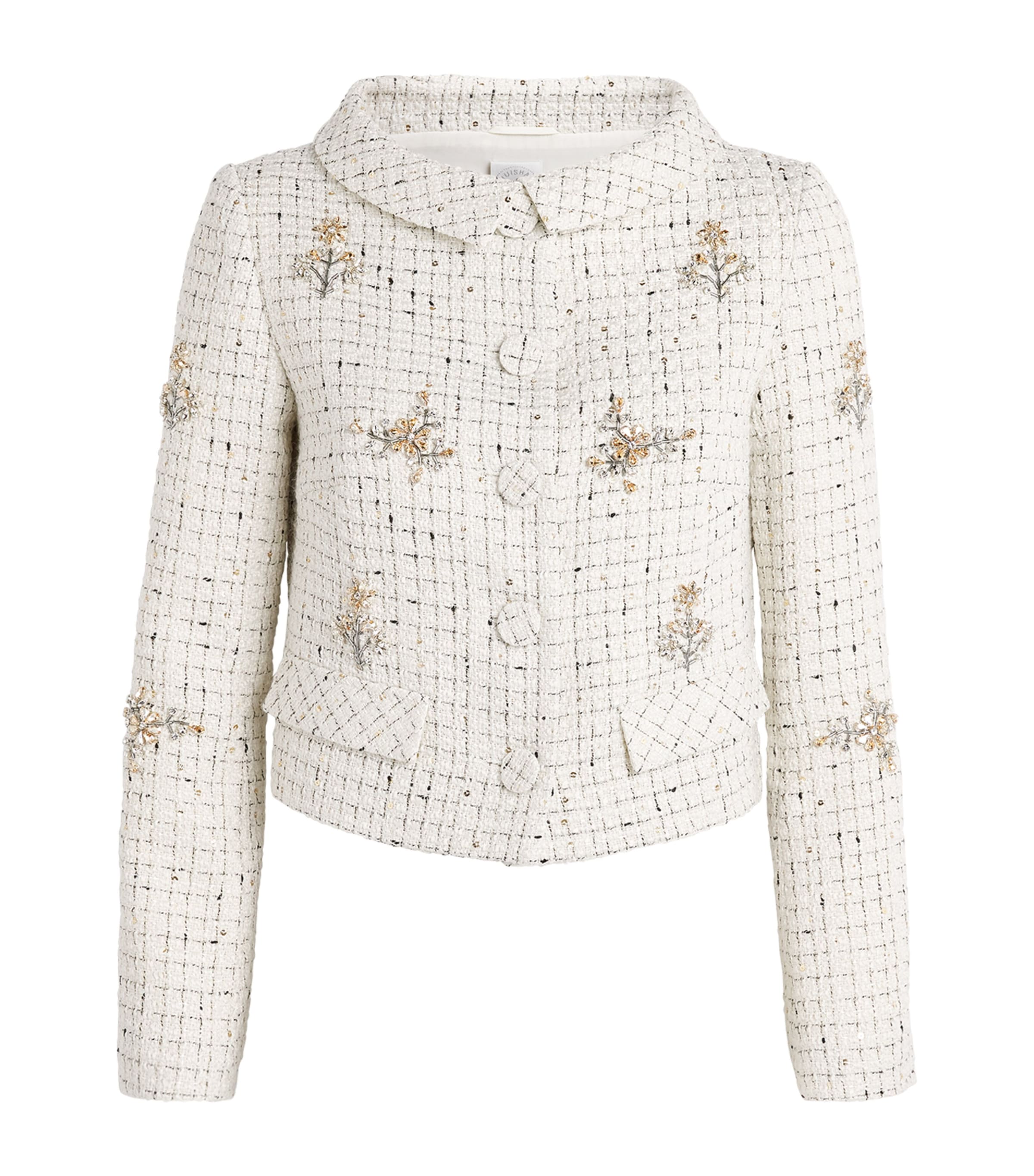 Huishan Zhang Womens Tweed Coco Jacket White