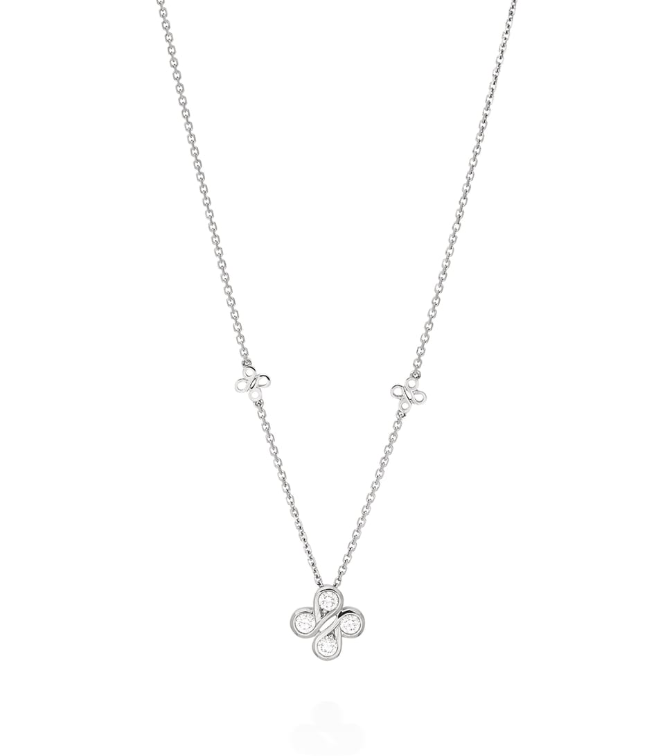 White Gold and Diamond Be Boodles Pendant
