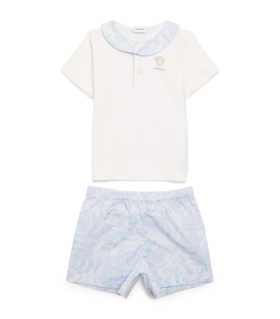 Versace Kids Printed Shirt and Shorts Set (1-18 Months)